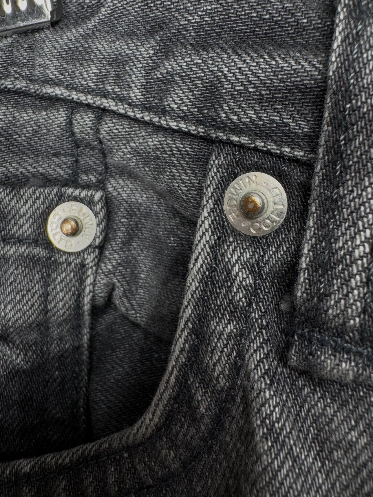 Edwin Edwin Made in Japan Slim Tapered White Selvedge Denim Jeans Size US 32 / EU 48 - 5 Thumbnail