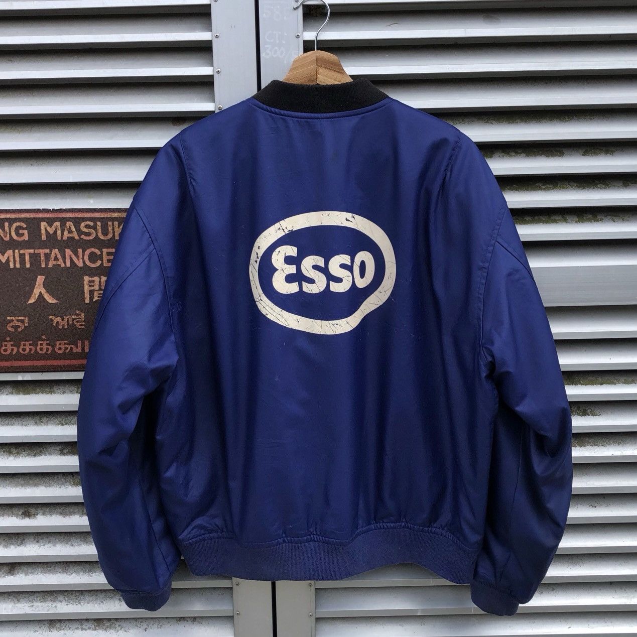 Vintage Vintage ESSO Oil Brand Workwear Racing Team Bomber Jacket Size US M / EU 48-50 / 2 - 10 Thumbnail