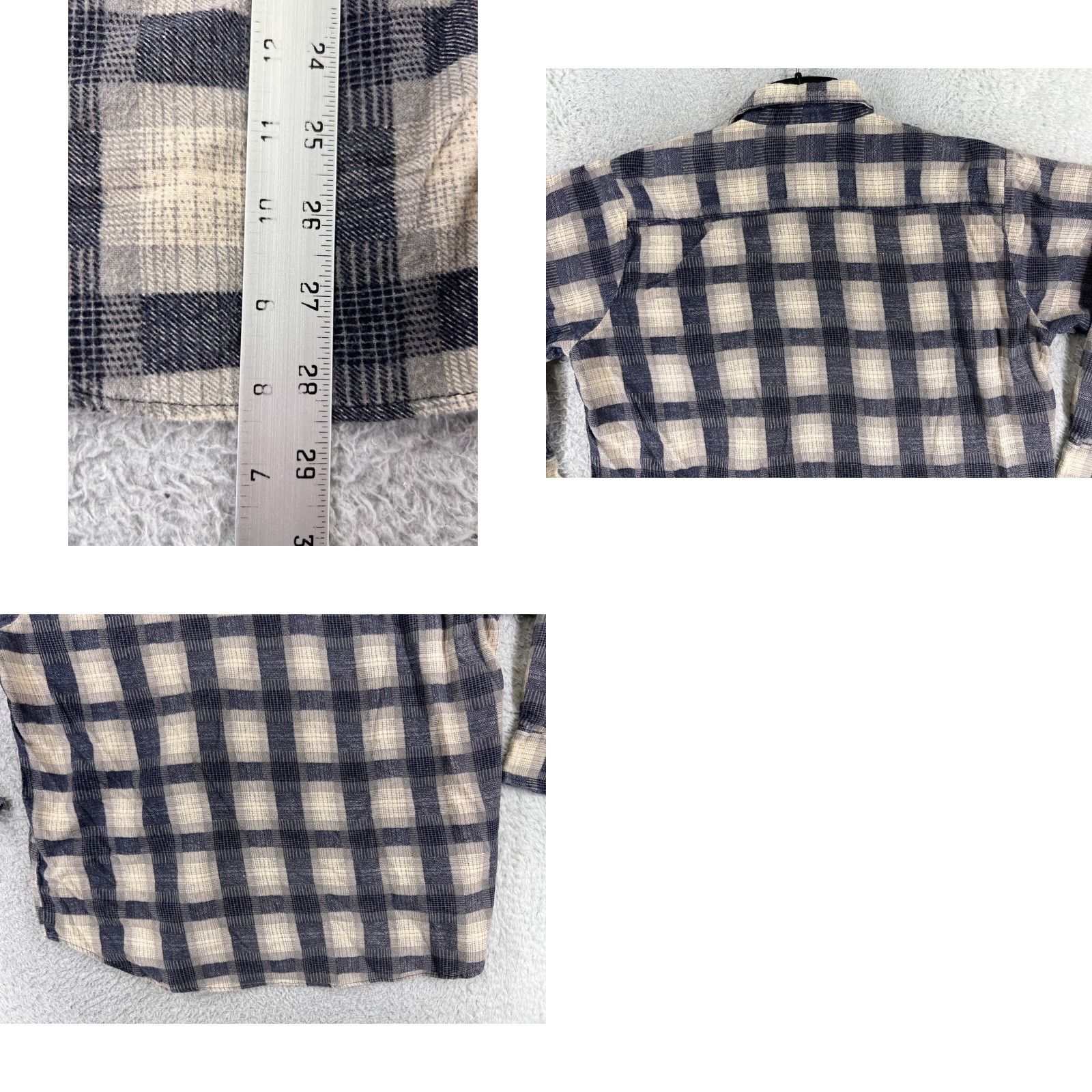 Lumberjack Lumber Jack Shirt Mens 2XL Gray Plaid Flannel 100% Cotton Pockets Button-Up Casual Western Size US XXL / EU 58 / 5 - 9 Thumbnail