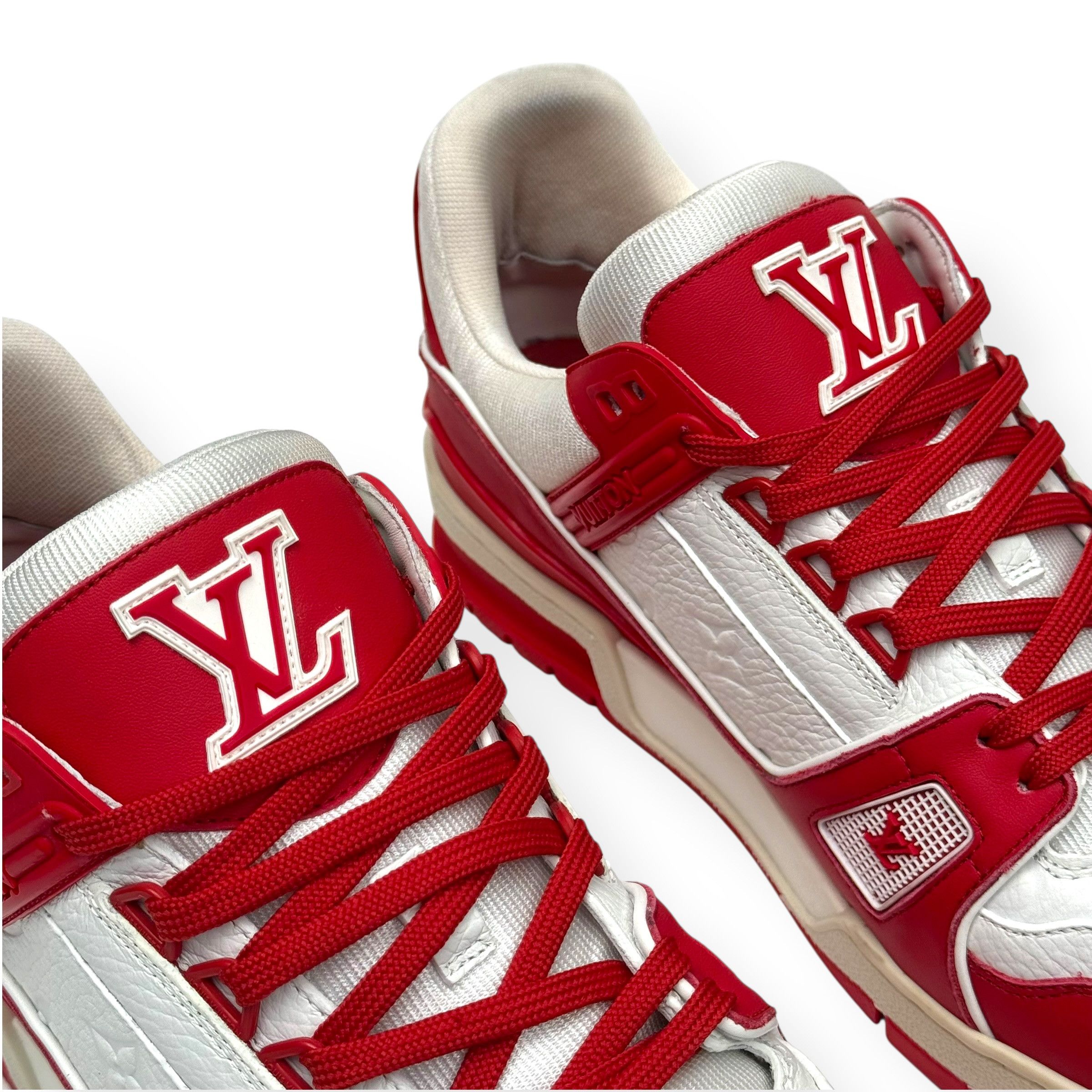 Louis Vuitton LOUIS VUITTON LV TRAINER RED UK8 Size US 9 / EU 42 - 9 Thumbnail
