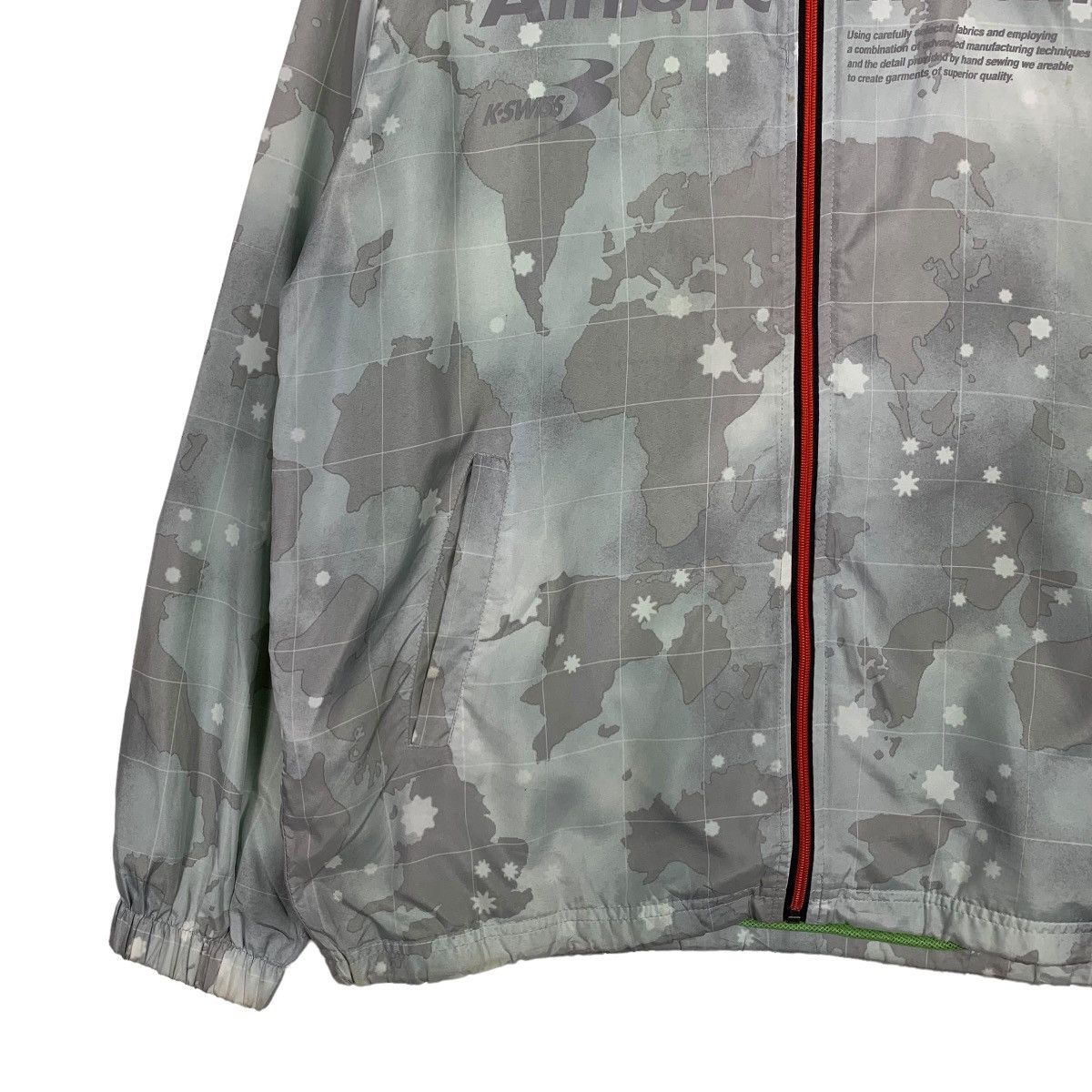 Japanese Brand K.SWISS Athletic Movement Big Logo Camo Light Jacket 0114-C6 Size US L / EU 52-54 / 3 - 4 Thumbnail