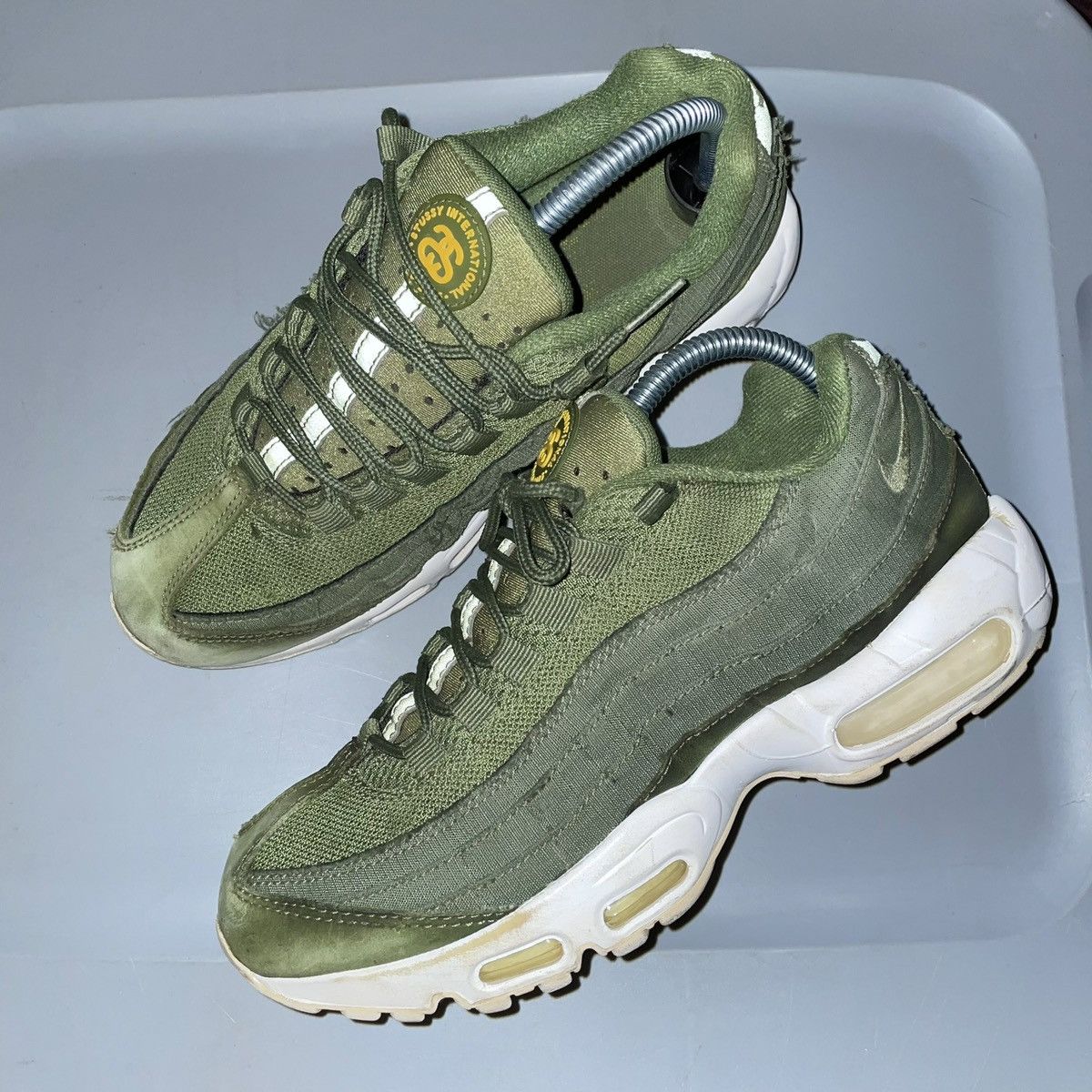 Nike × Stussy Stussy Nike AirMax 95s Olive size 7.5 Men’s Size US 7.5 / EU 40-41 - 3 Thumbnail