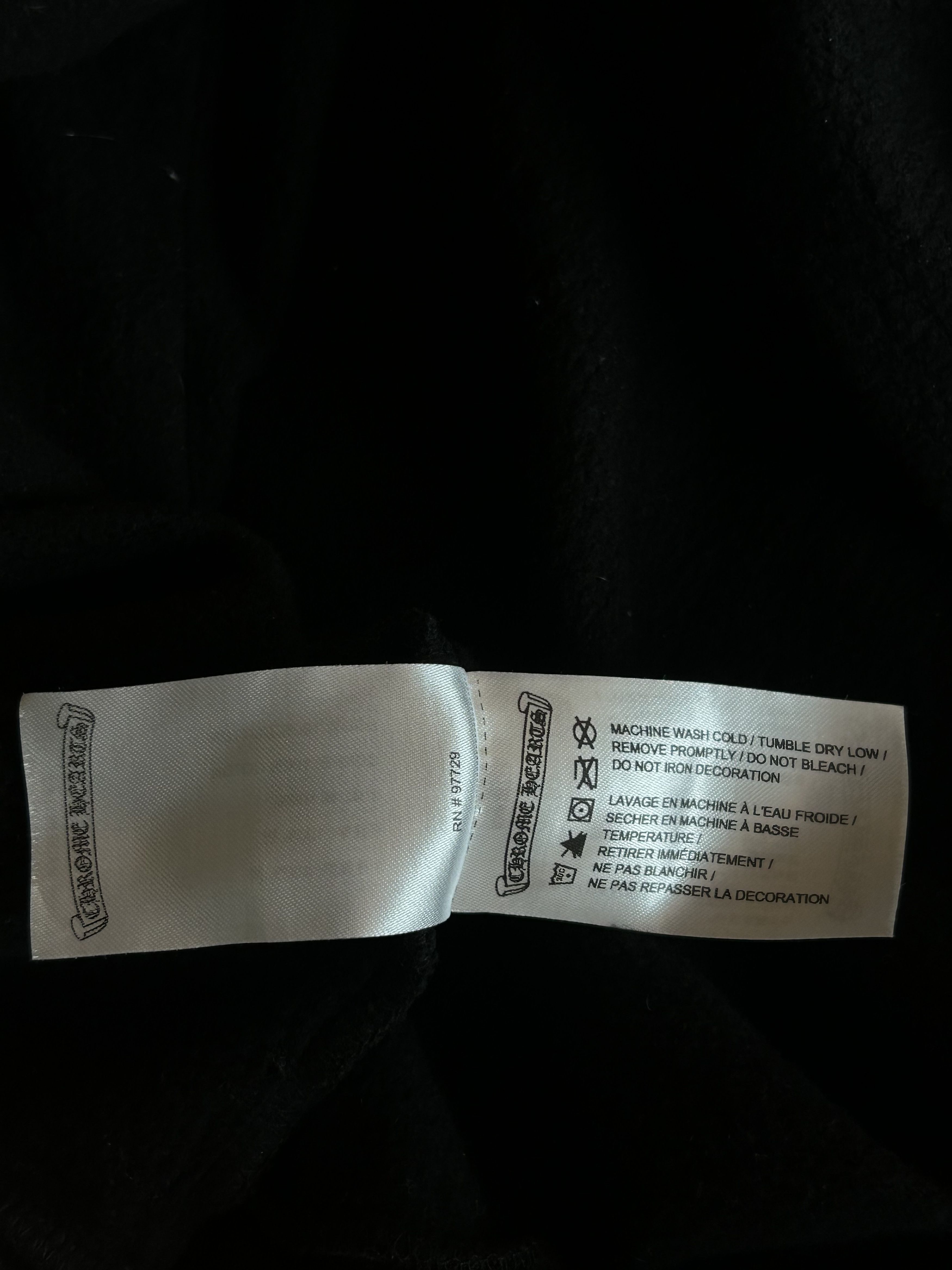 Chrome Hearts Chrome Hearts Black & Silver Script Logo Hoodie Size US XL / EU 56 / 4 - 5 Thumbnail