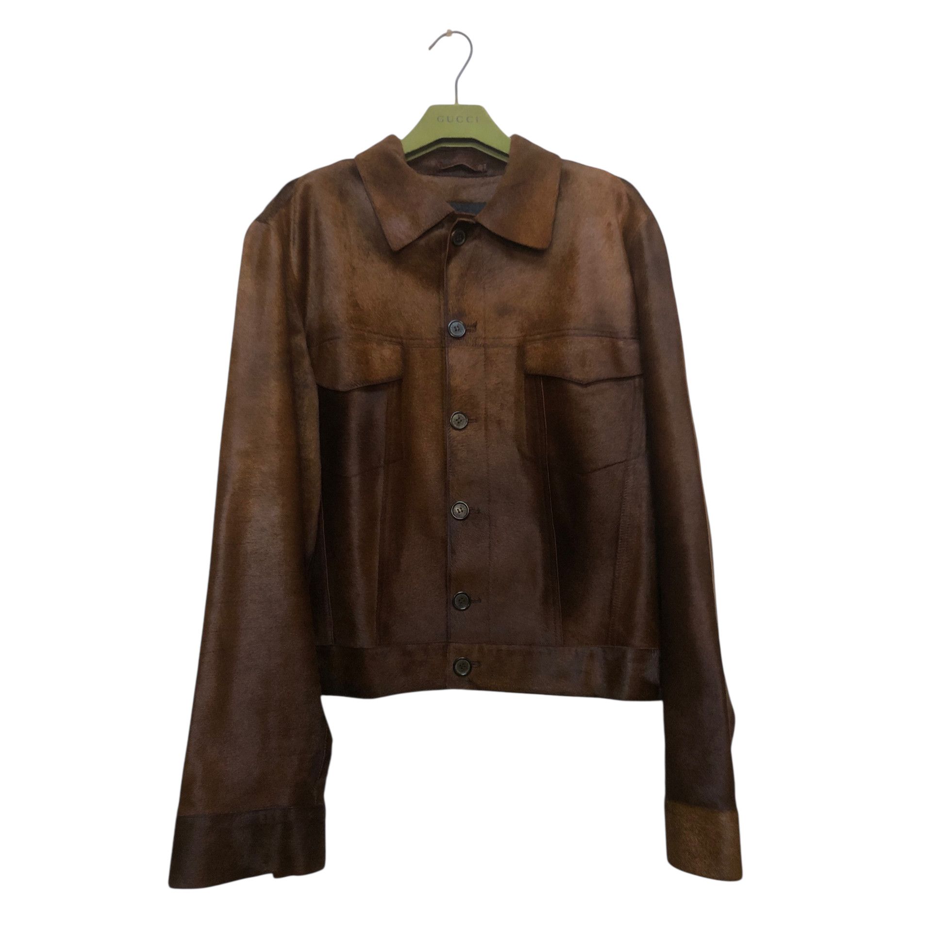 🔥💯Rare GUCCI by TOM FORD Pony Hair Jacket A/W00' Runaway