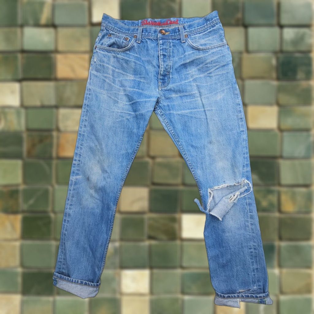 The West Is Dead The West Is Dead Jeans Mens 33 x 30 Button Fly Selvedge Chain Stitch Size US 33 - 1 Thumbnail