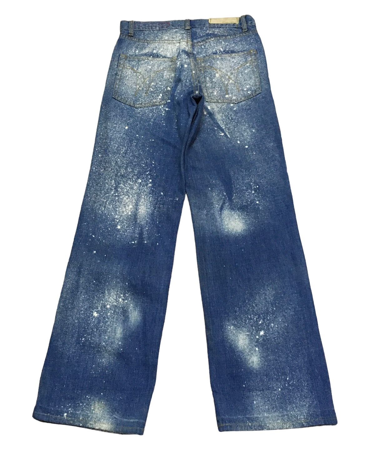 Japanese Brand Rare Design Vintage Tough Jeansmith Patchwork Jeans 2000s Size US 28 / EU 44 - 2 Thumbnail
