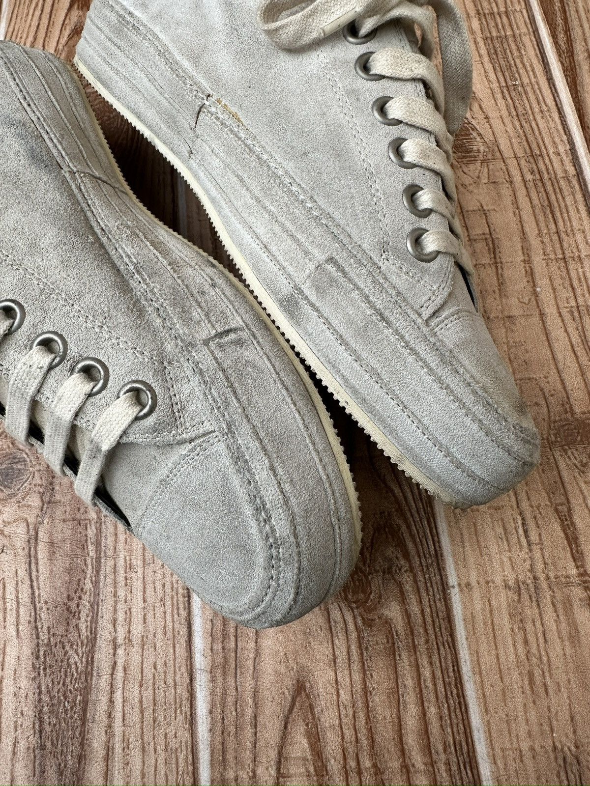 Ann Demeulemeester Ann Demeulemeester Suede Low Top Sneaks Size US 7 / EU 40 - 14 Thumbnail