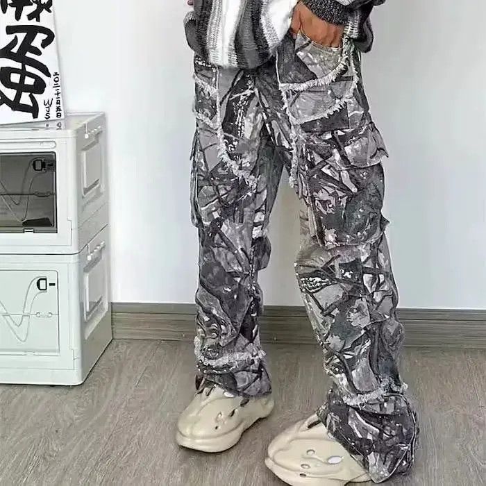 Japanese Brand Flared Camo Jeans Cargo Pant Size US 32 / EU 48 - 2 Thumbnail