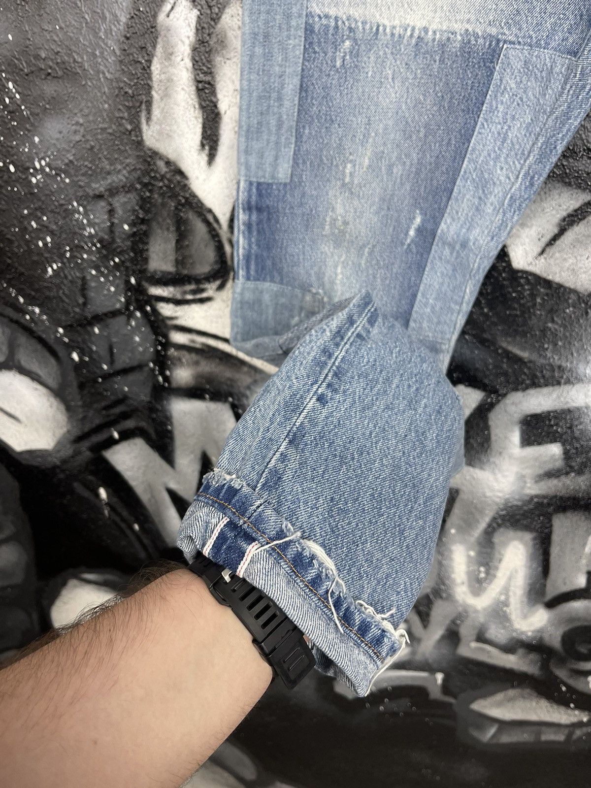 Levi's Levi’s 501 CT Woman’s Boyfriend Patchwork Selvedge Jeans Size 25" / US 0 / IT 36 - 12 Thumbnail