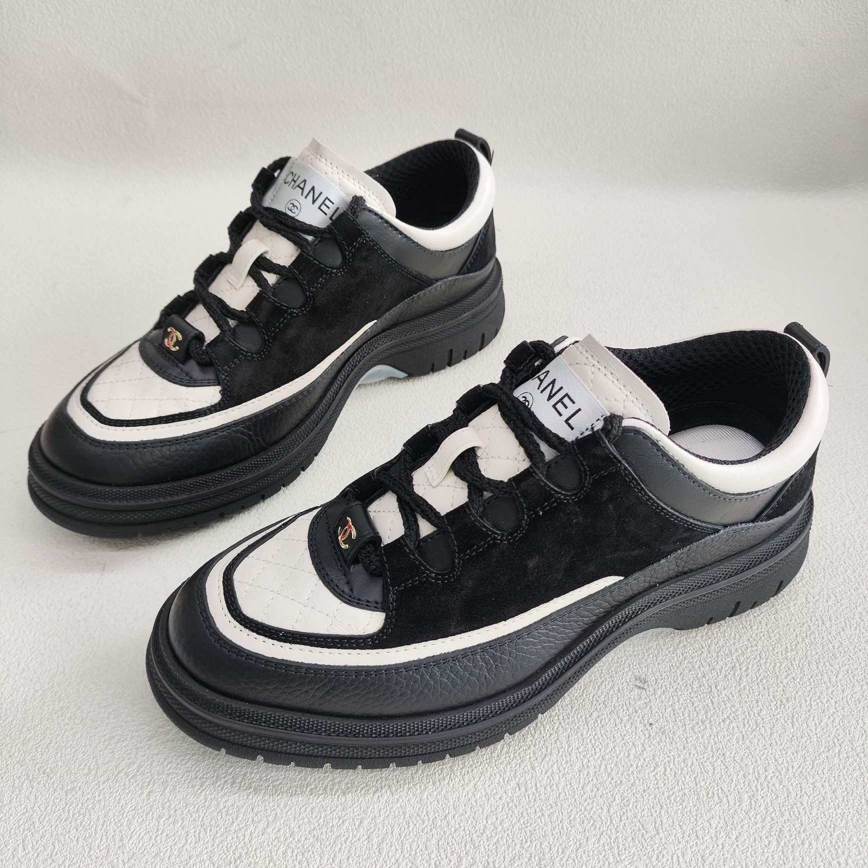 Chanel CHANEL 25B Thick Sole Low-Top Sneakers Size US 4.5 / IT 34.5 - 1 Thumbnail