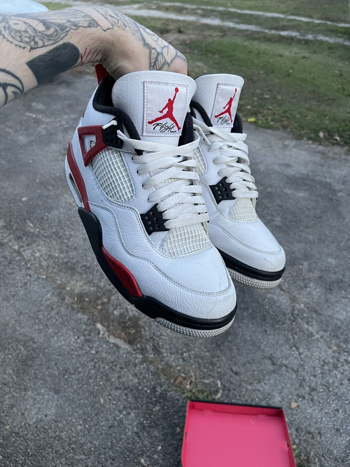 Jordan Brand Jordan Retro 4’s Red Cement Size US 11.5 / EU 44-45 - 1 Thumbnail