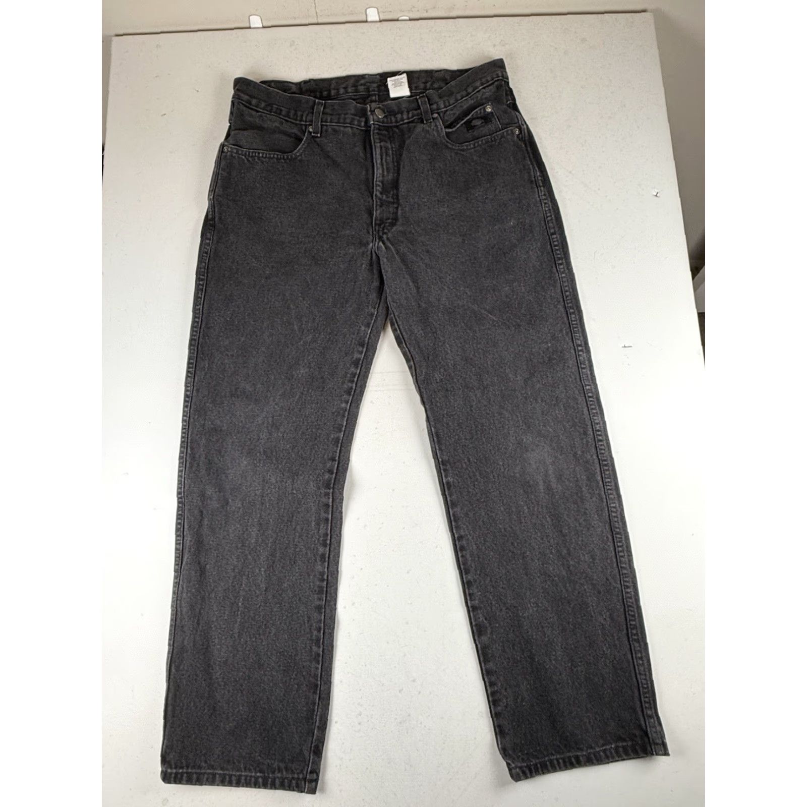 Harley Davidson Harley-Davidson Jeans Men Black 36 Regular 30 Inseam Biker Grunge Motorcycle Punk Rock Vintage Straight Jeans Mens Size US 36 / EU 52 - 4 Thumbnail