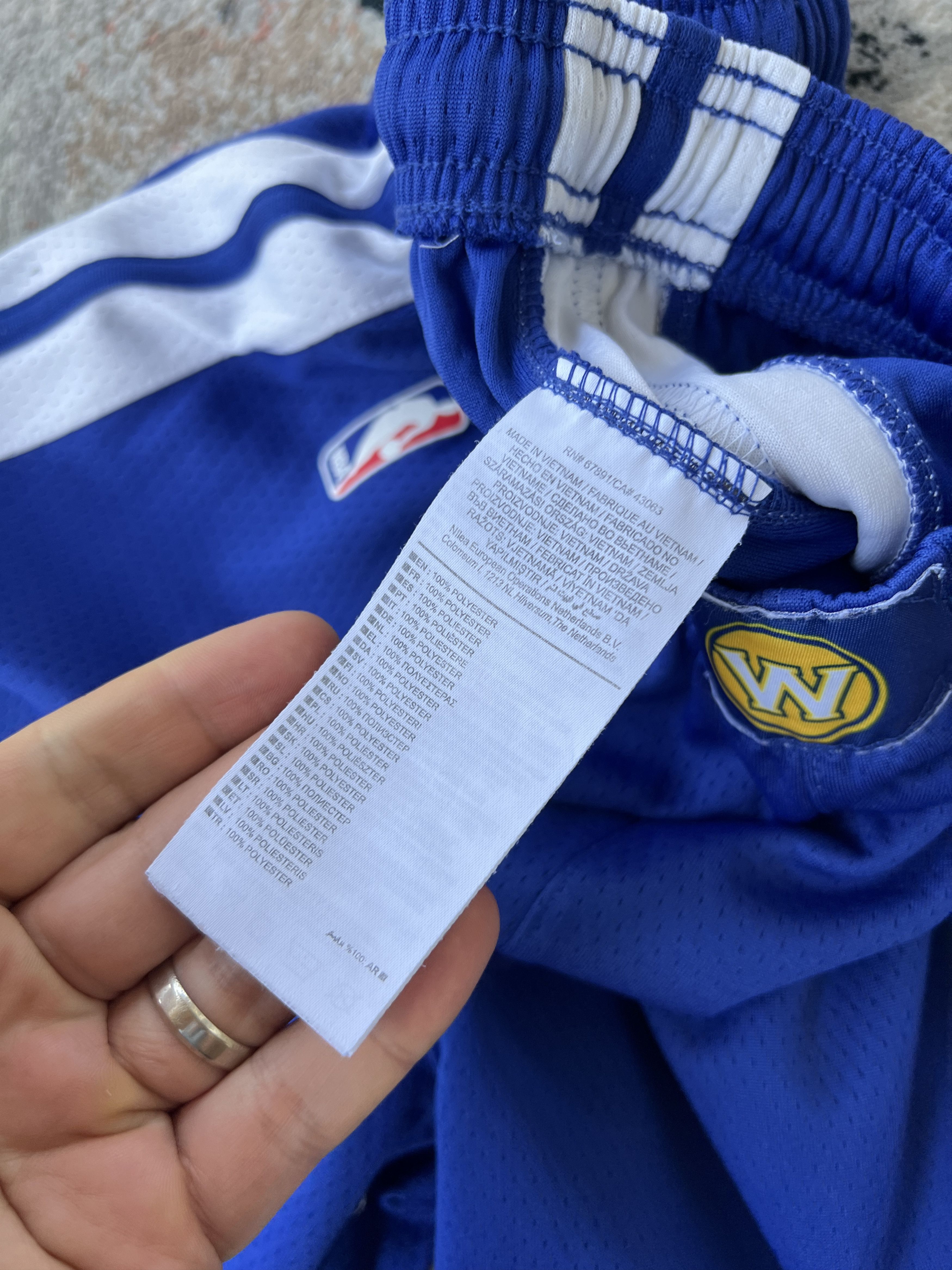 Nike Nike Team Issue Golden State Warriors Shorts Size US 30 / EU 46 - 5 Thumbnail