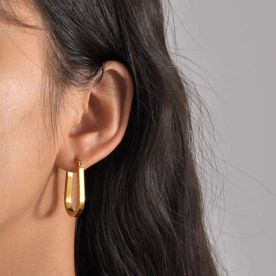 Other Chic Geometric Hoop Earrings Size ONE SIZE - 3 Thumbnail