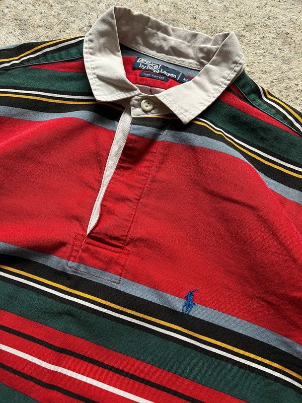 Polo Ralph Lauren Polo Ralph Lauren Sz XL Small Pony Stripped Size US XL / EU 56 / 4 - 2 Thumbnail