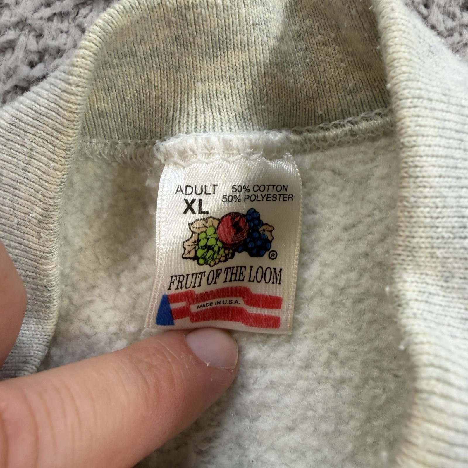 Fruit Of The Loom Vintage 90s Indiana Hoosiers Crewneck Sweatshirt USA Made XL Size US XL / EU 56 / 4 - 4 Thumbnail