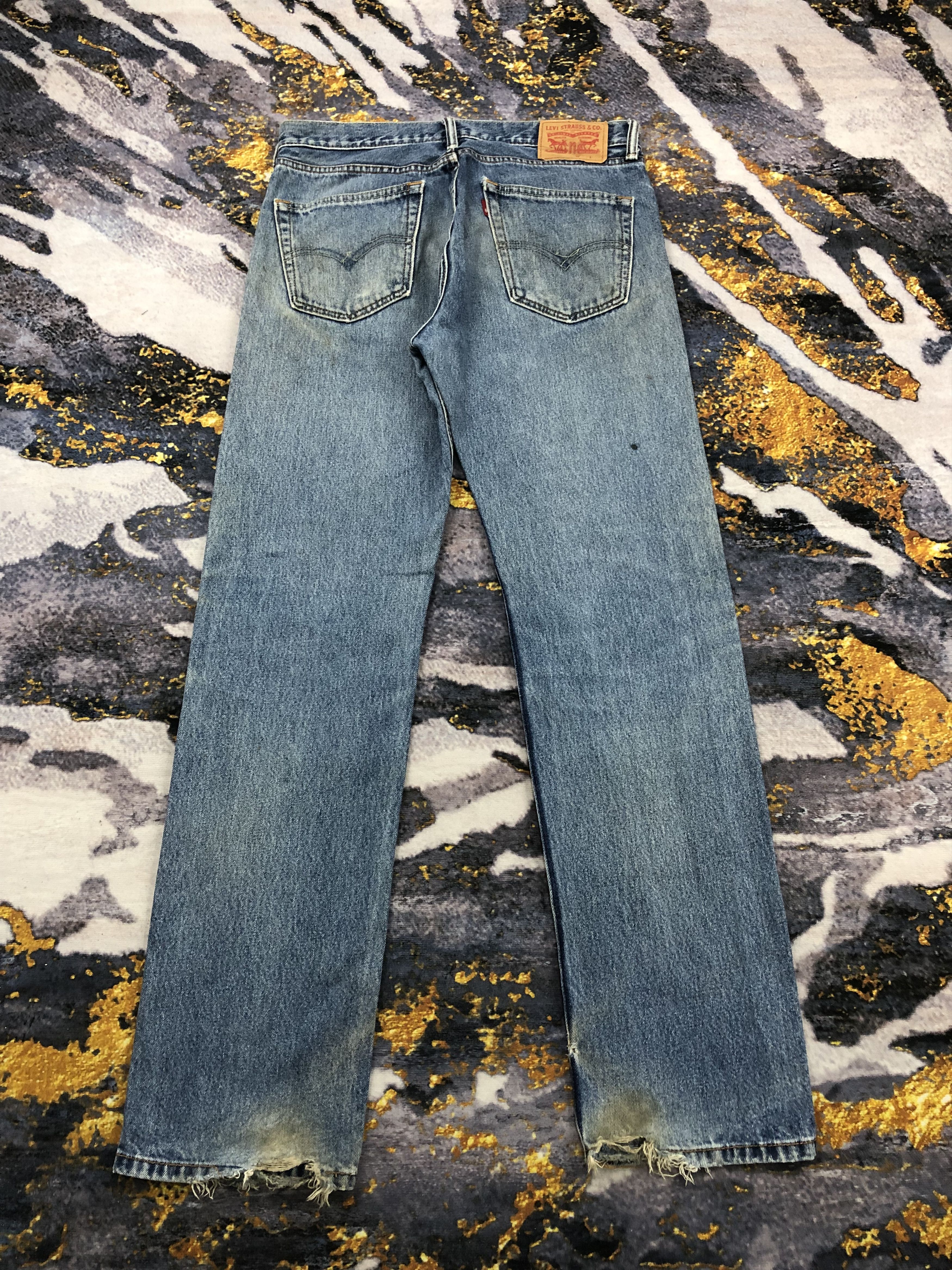 Levi's Vintage Levis 505 Faded Blue Jeans DPP0189 Size US 33 - 3 Thumbnail
