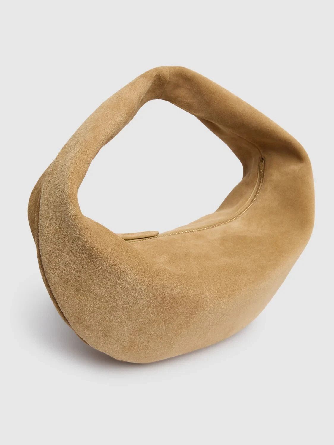 KHAITE KHAITE Olivia Medium Wheat Beige Suede Hobo Bag Size ONE SIZE - 2 Thumbnail