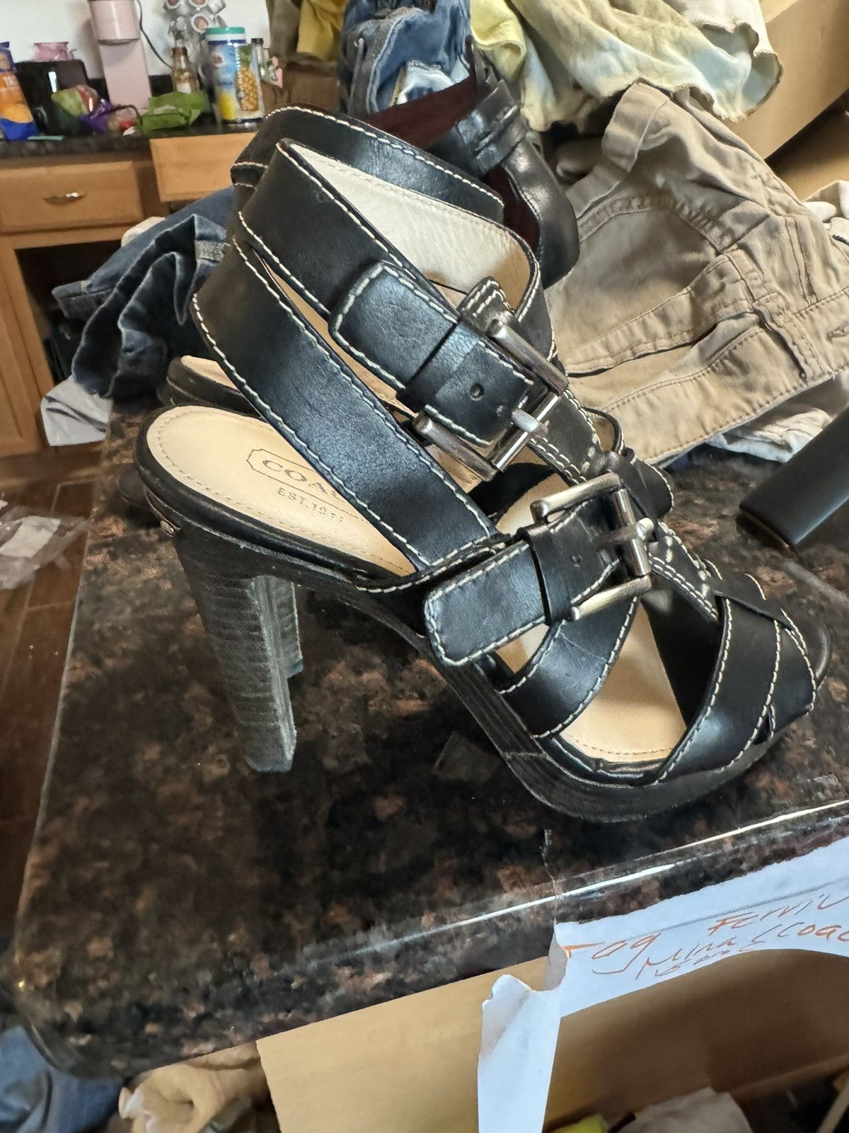 Coach Coach strappy heels Size US 6 / IT 36 - 4 Thumbnail