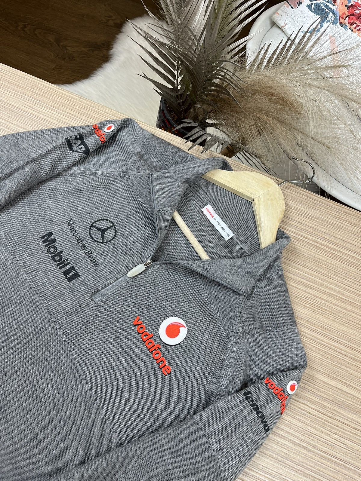 Mercedes-Benz × Other × Vintage Mercedes Benz Vodafone racing polo long sleeve Size US XL / EU 56 / 4 - 10 Thumbnail