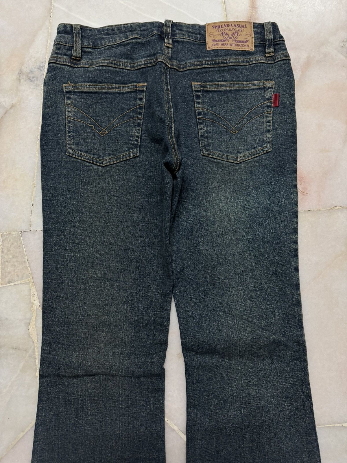 Designer 💥FLARED💥VINTAGE JAPANESE S.P.E BOOTCUT MUDWASH JEANS Size US 29 - 8 Thumbnail