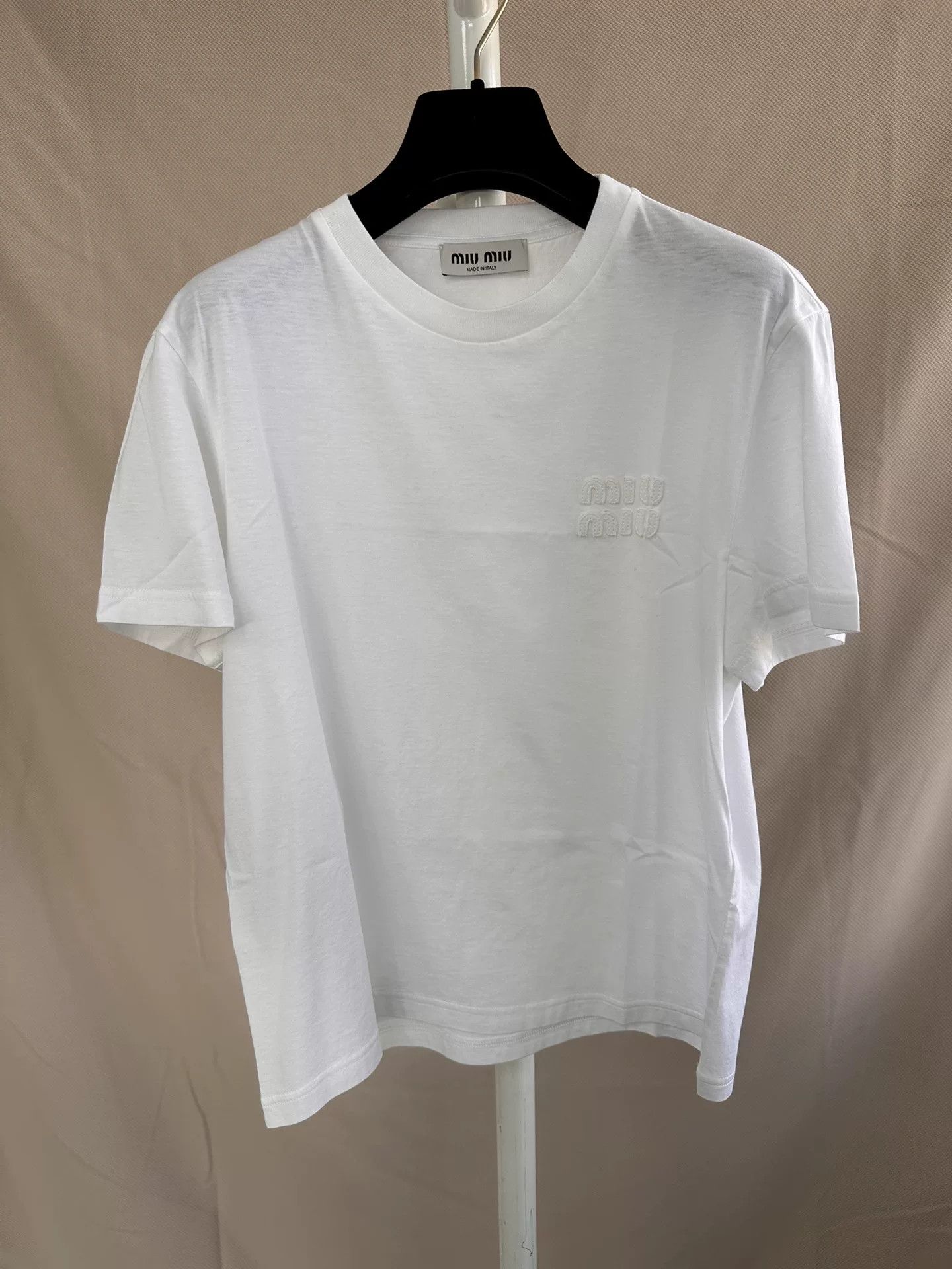 Miu Miu miu miu white short sleeve t-shirt Size US XS / EU 42 / 0 - 1 Thumbnail