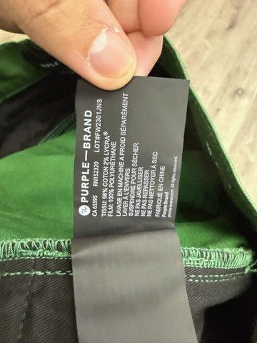 Purple Brand Purple Brand "Patent Film" Cargo Flare Jeans Size US 34 / EU 50 - 7 Thumbnail