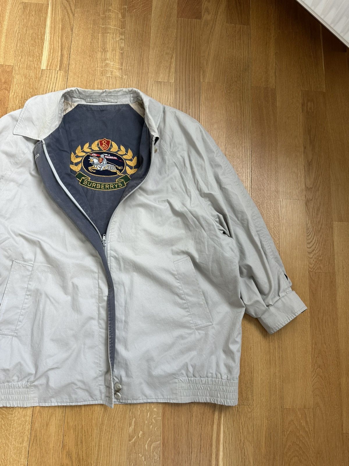 Vintage 90’s Burberry Jacket Big Inside Logo