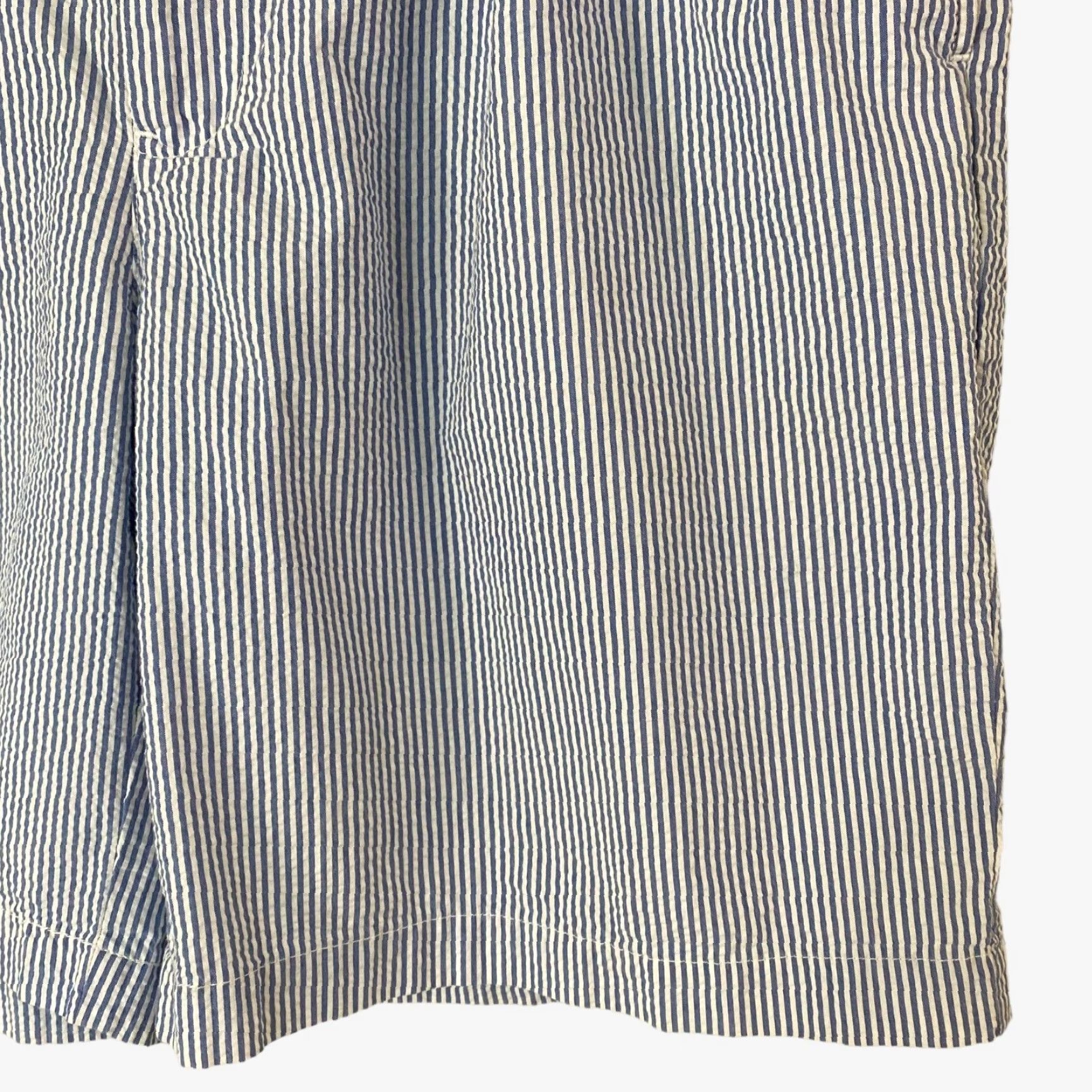 Polo Ralph Lauren VINTAGE Polo Ralph Lauren Tyler Shorts Seersucker Pleated Mens 38 Blue White Stripe Size US M / EU 48-50 / 2 - 6 Thumbnail
