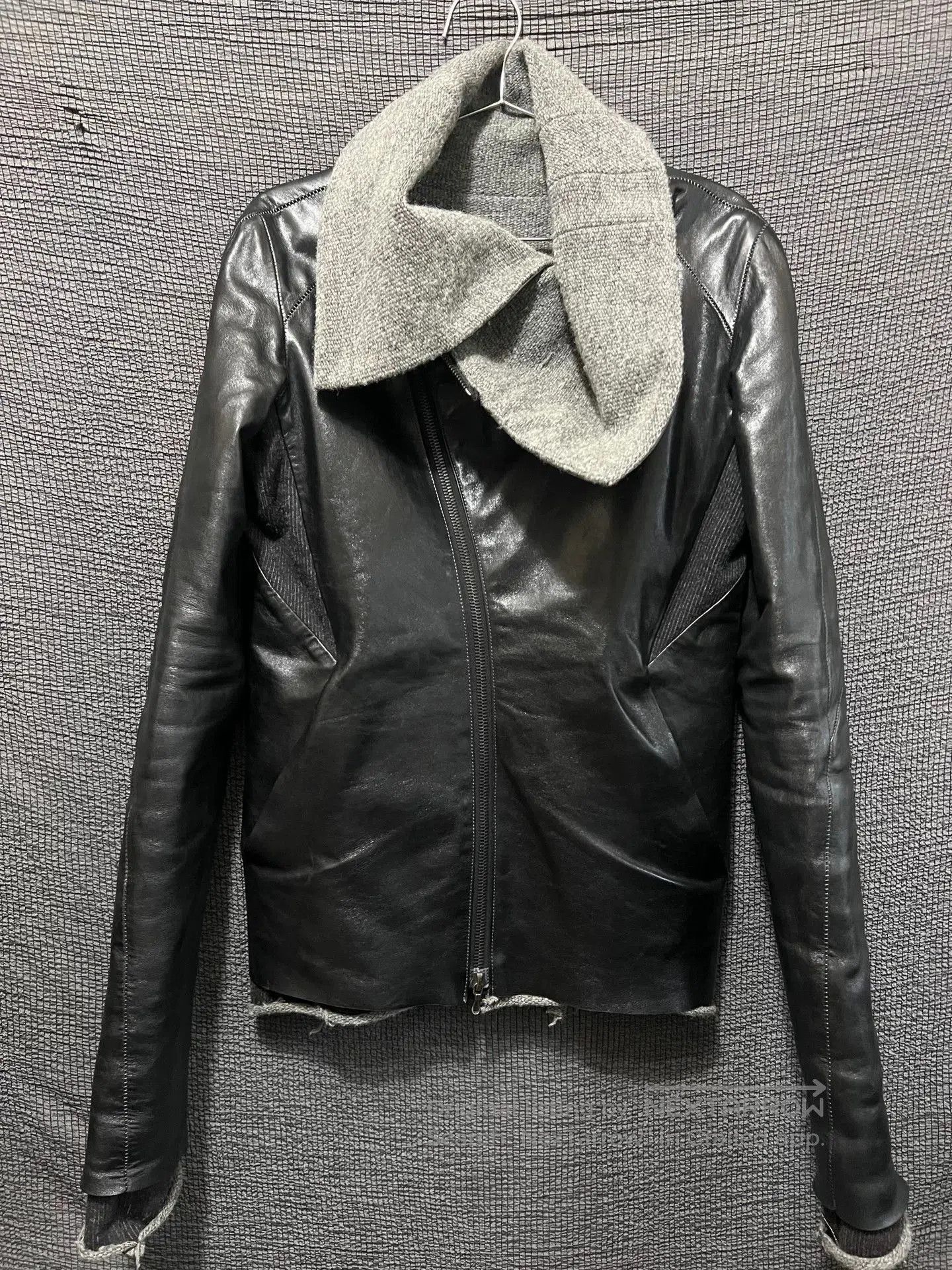 S/STERE Dark Pioneer High Collar Leather Jacket. Size US M / EU 48-50 / 2 - 1 Thumbnail