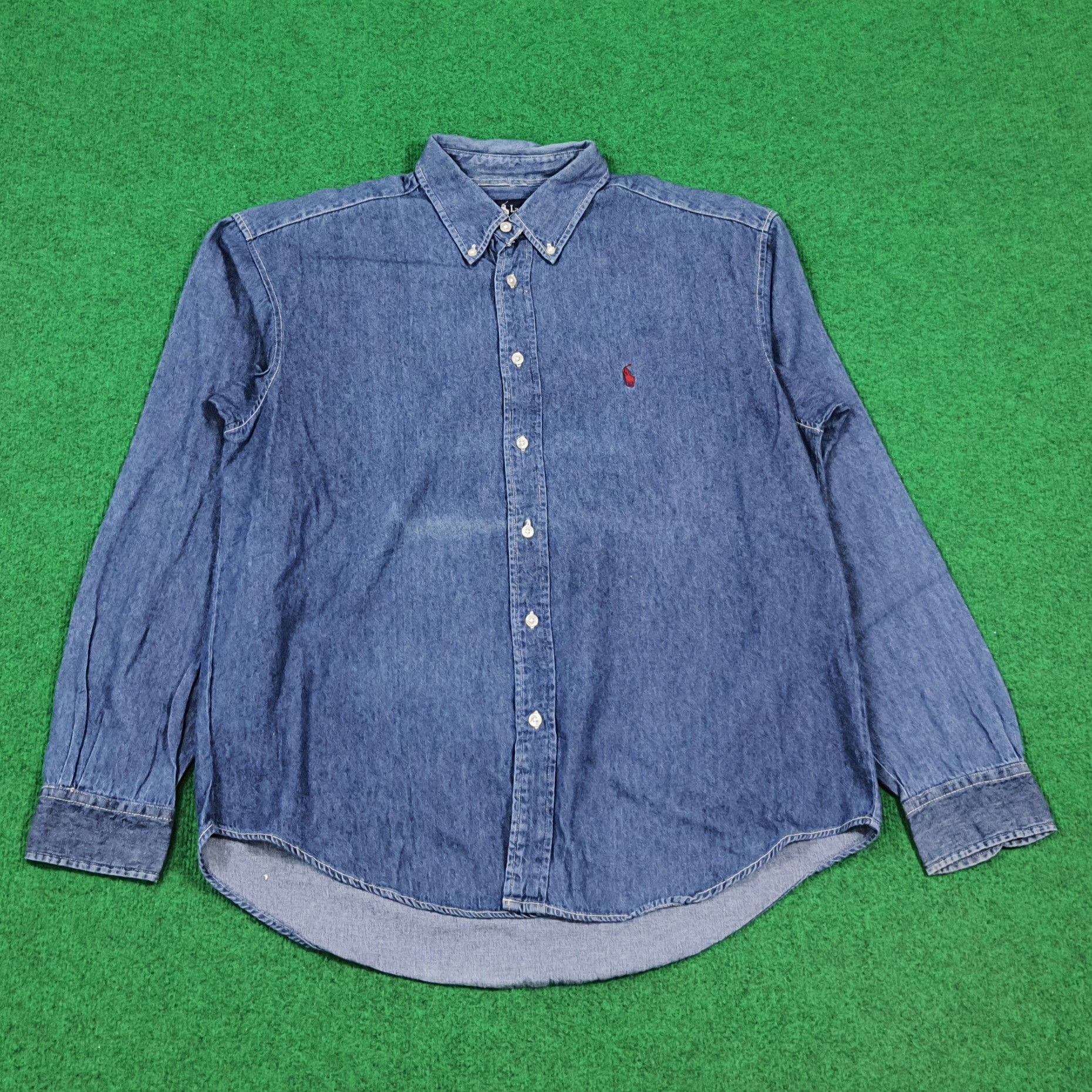 Ralph Lauren Vintage Ralph Lauren Denim Style Button Up Shirt C294N27 Size US XL / EU 56 / 4 - 1 Thumbnail
