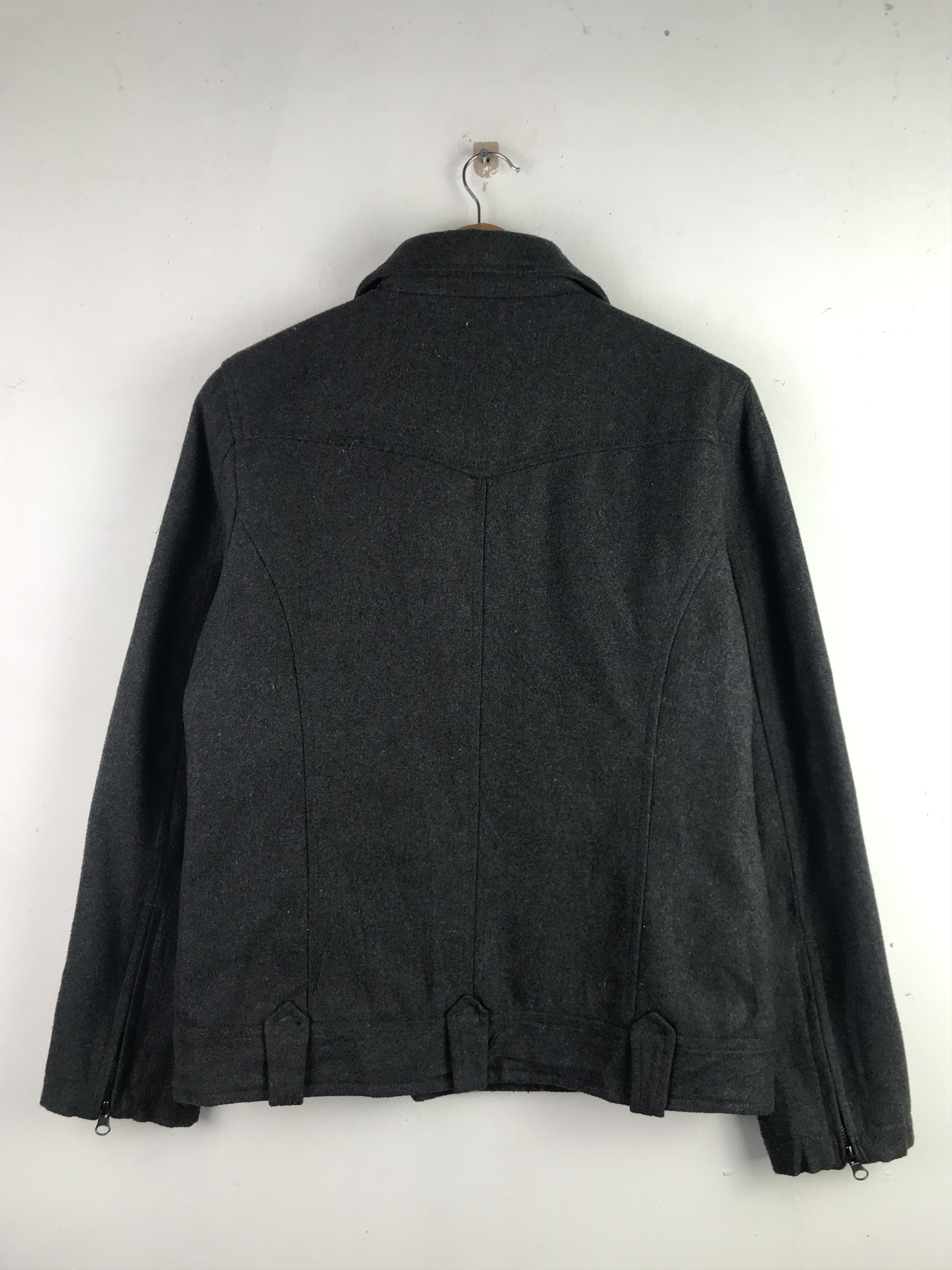 If Six Was Nine Vintage Bondage Punk Design Wool Jacket Size US L / EU 52-54 / 3 - 2 Thumbnail