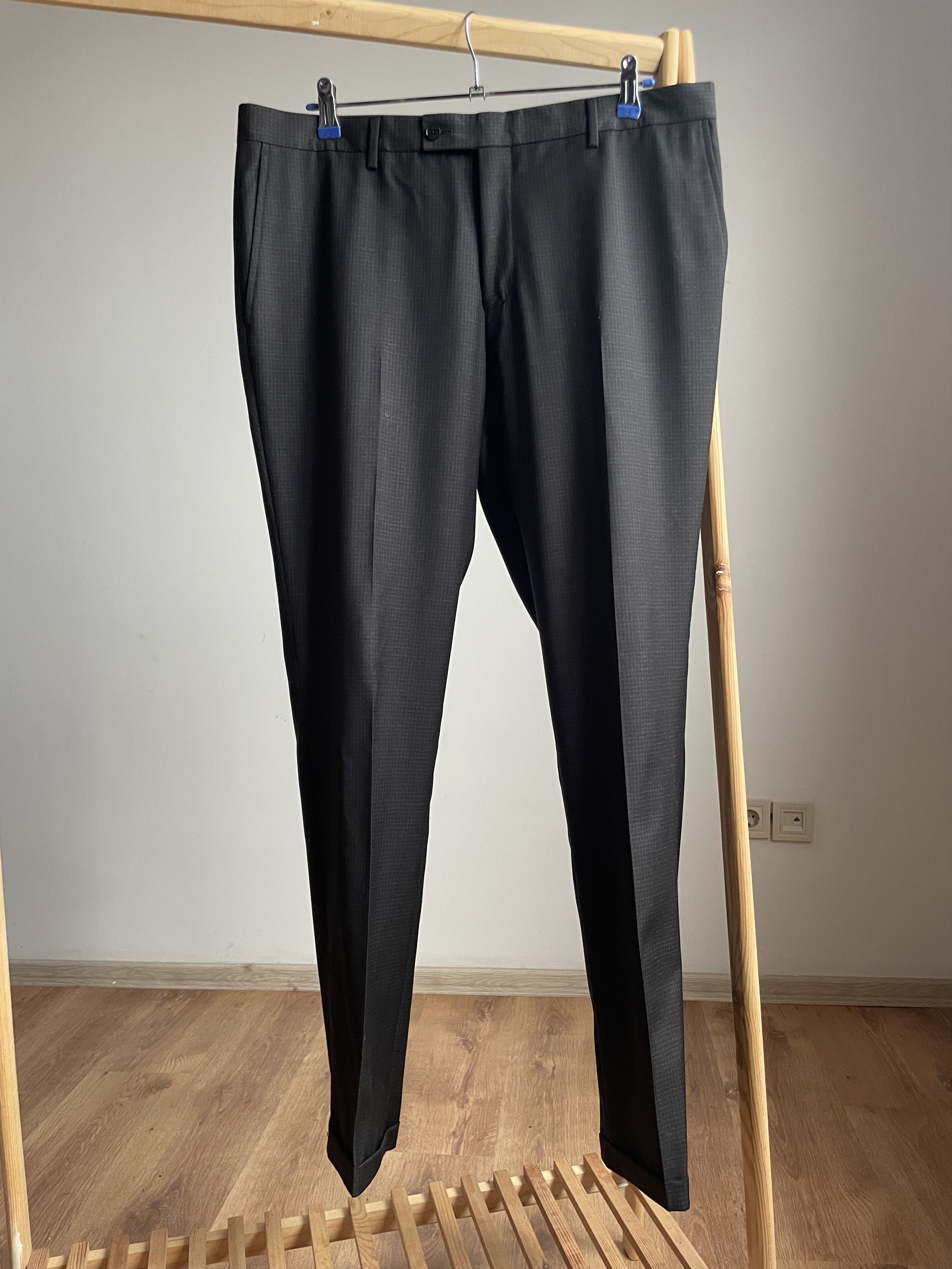 Paoloni Paoloni Checkered Wool Suit Size EUR 54 Size 44R - 8 Thumbnail