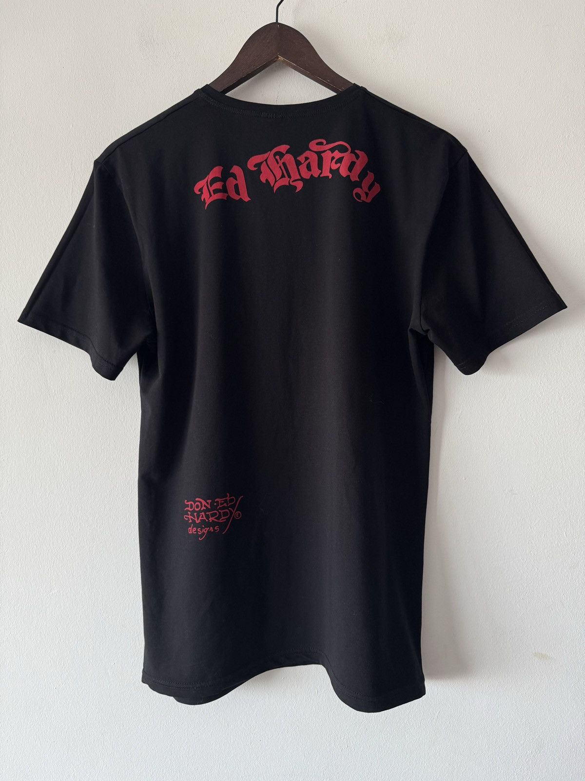 Ed Hardy 🔥🔥 Ed Hardy Card Logo Black T-Shirt Size US XL / EU 56 / 4 - 3 Thumbnail