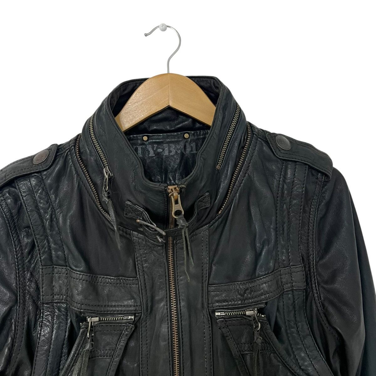 14th Addiction 14th addiction transformer leather sheepskin jacket Size US M / EU 48-50 / 2 - 2 Thumbnail