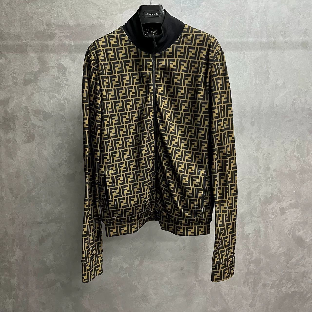 Fendi Fendi Retro FF Print Zip Jacket Size US XL / EU 56 / 4 - 1 Thumbnail