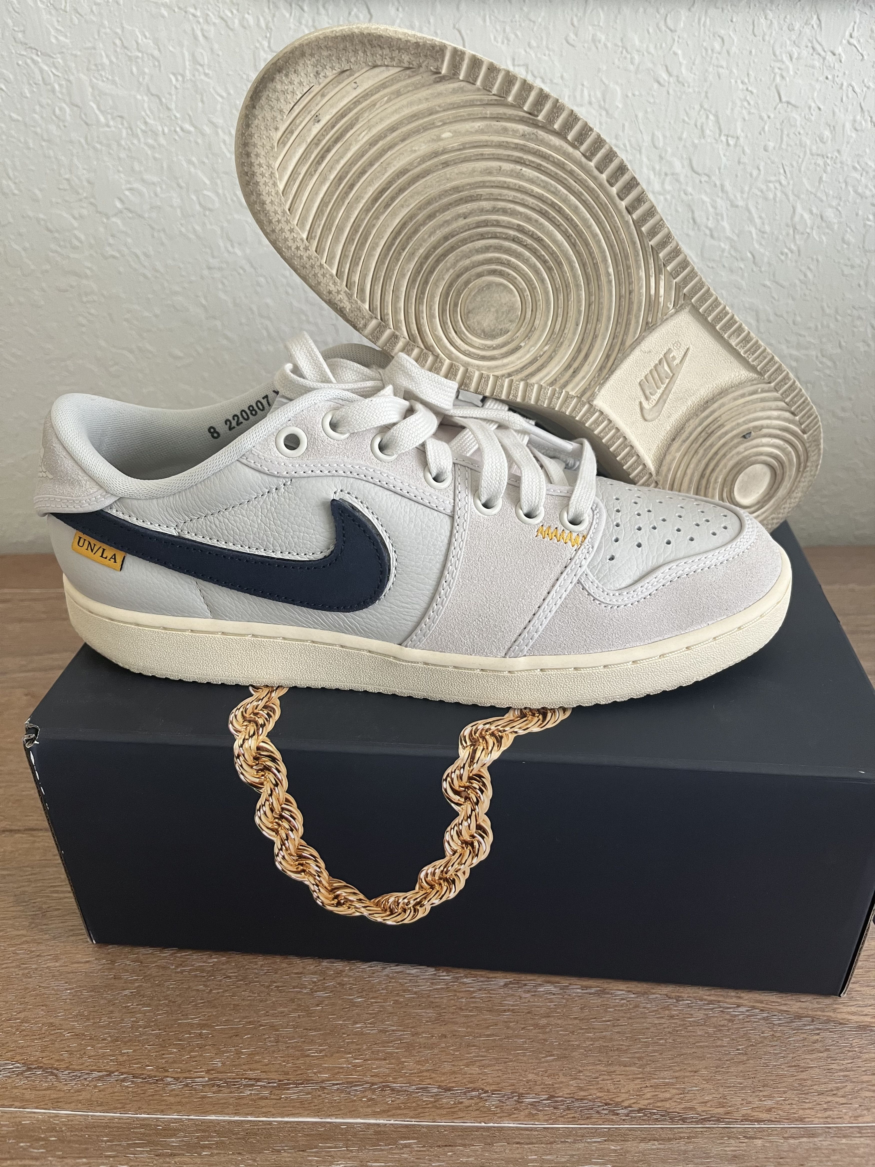 Jordan Brand × Nike × Union LA Union LA x Air Jordan 1 KO Low 'Sail Muslin' Size US 8 / EU 41 - 3 Thumbnail