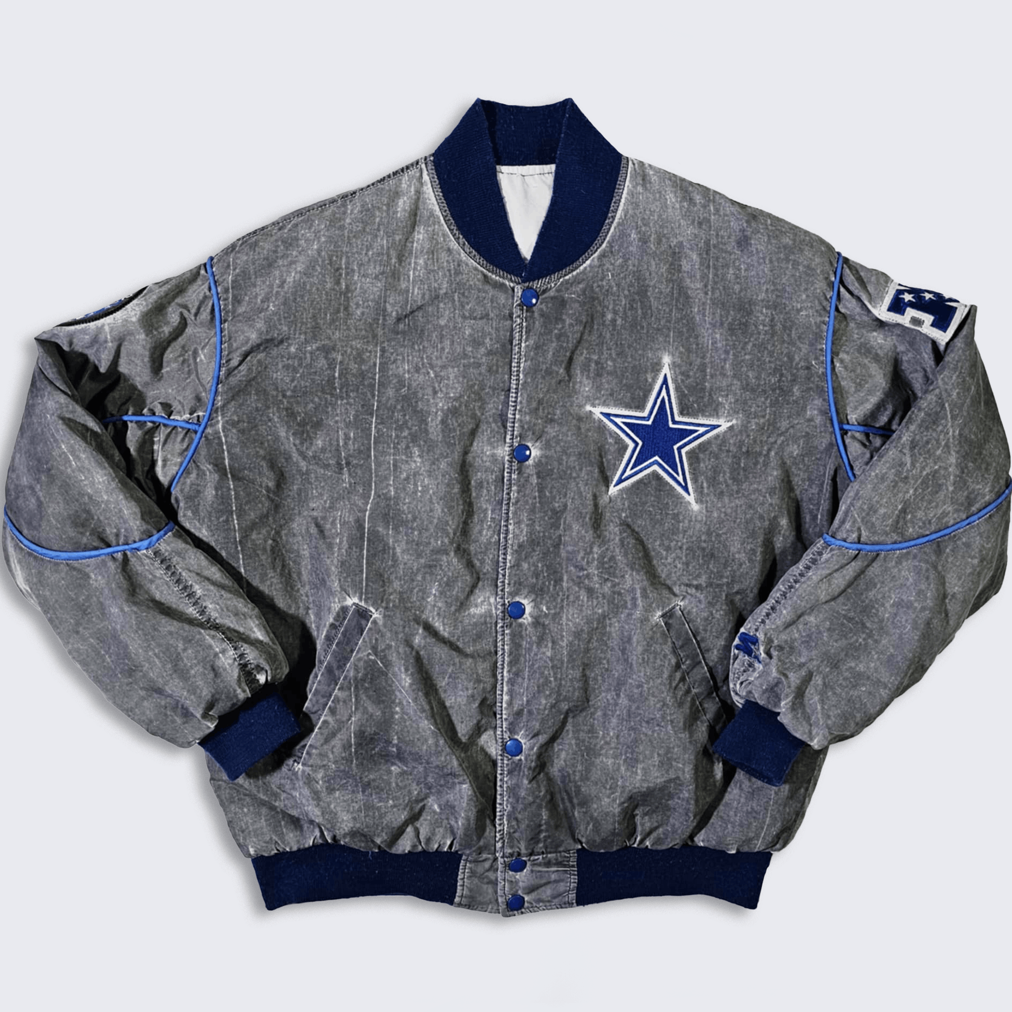 NFL × Starter × Vintage Dallas Cowboys Vintage 80s Starter Bomber Varsity Jacket Size US M / EU 48-50 / 2 - 2 Thumbnail