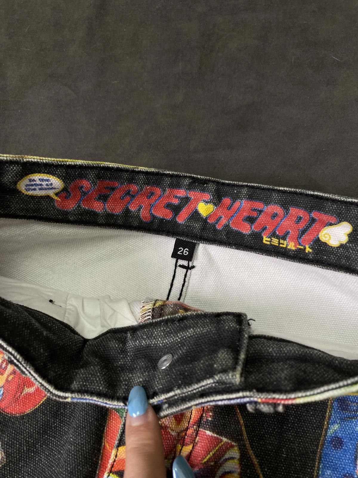 Japanese Brand Deadstock Secret Heart Sailor Moon Print Jeans 26 Size 26" / US 2 / IT 38 - 5 Thumbnail