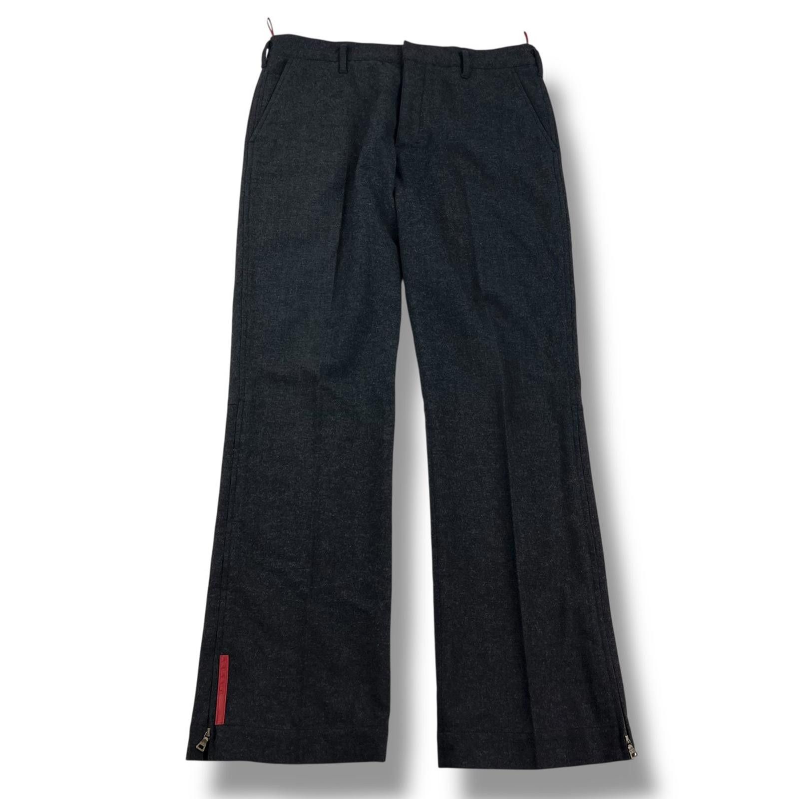 Prada Prada Dark Grey Wool Trousers Size US 32 / EU 48 - 2 Thumbnail
