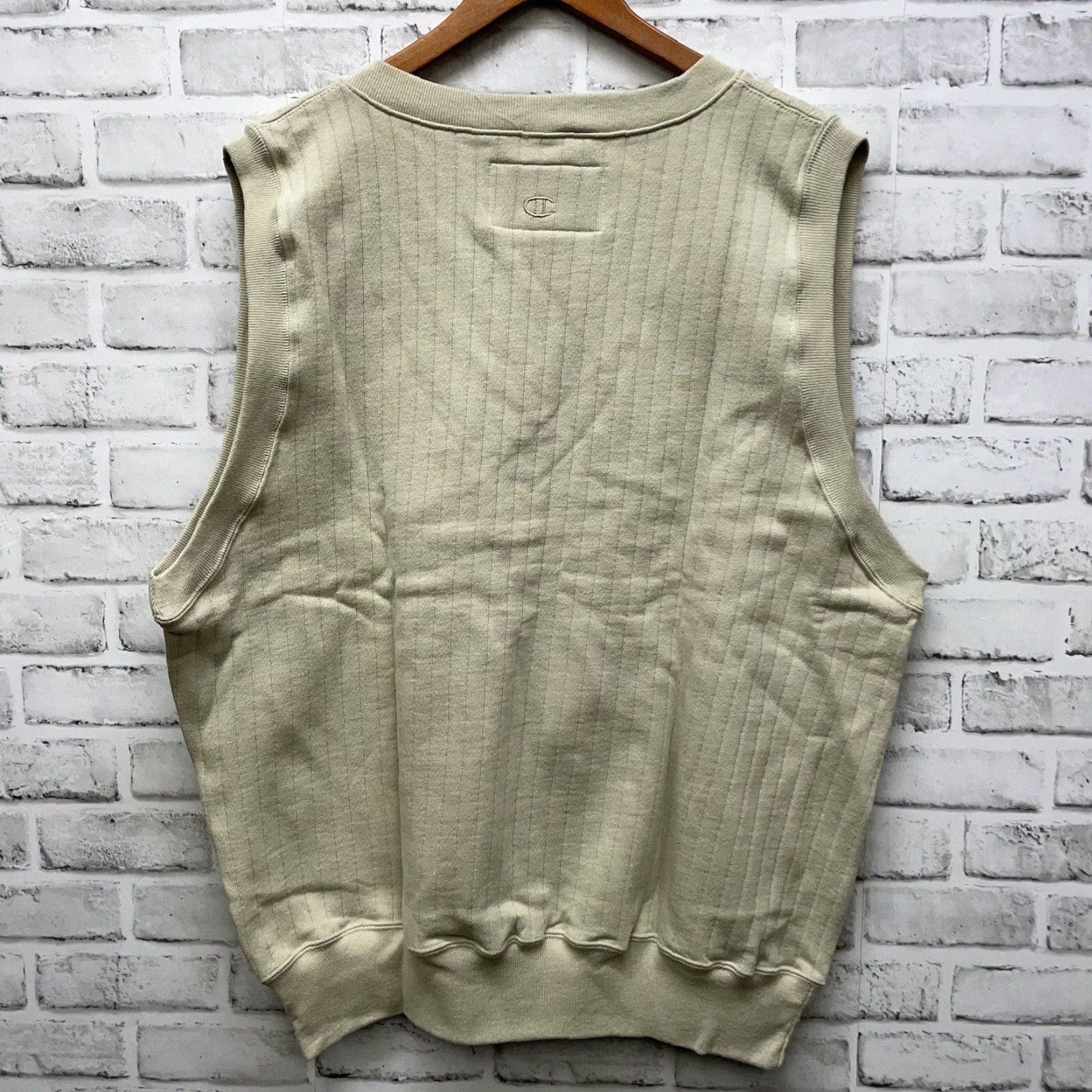 Champion VTG Champion Ribbed Fleece USC Trojans cotton blend pullover Vest Mens Size L Beige Sweatshirt Size US L / EU 52-54 / 3 - 5 Thumbnail