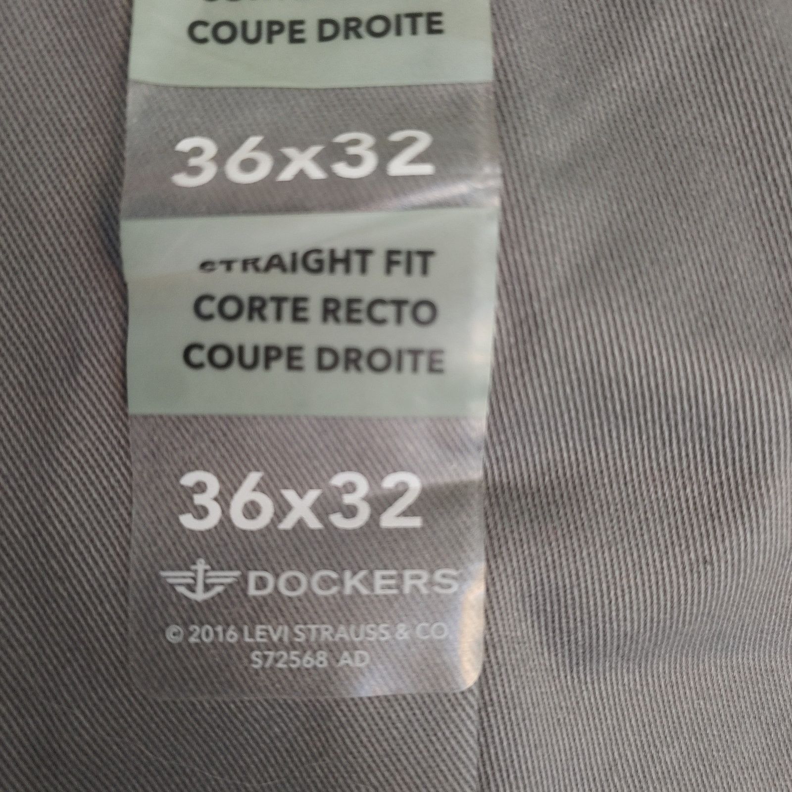 Dockers Dockers Men's 36 Gray Easy Khaki Straight Fit Dress Pants Size US 36 / EU 52 - 5 Thumbnail