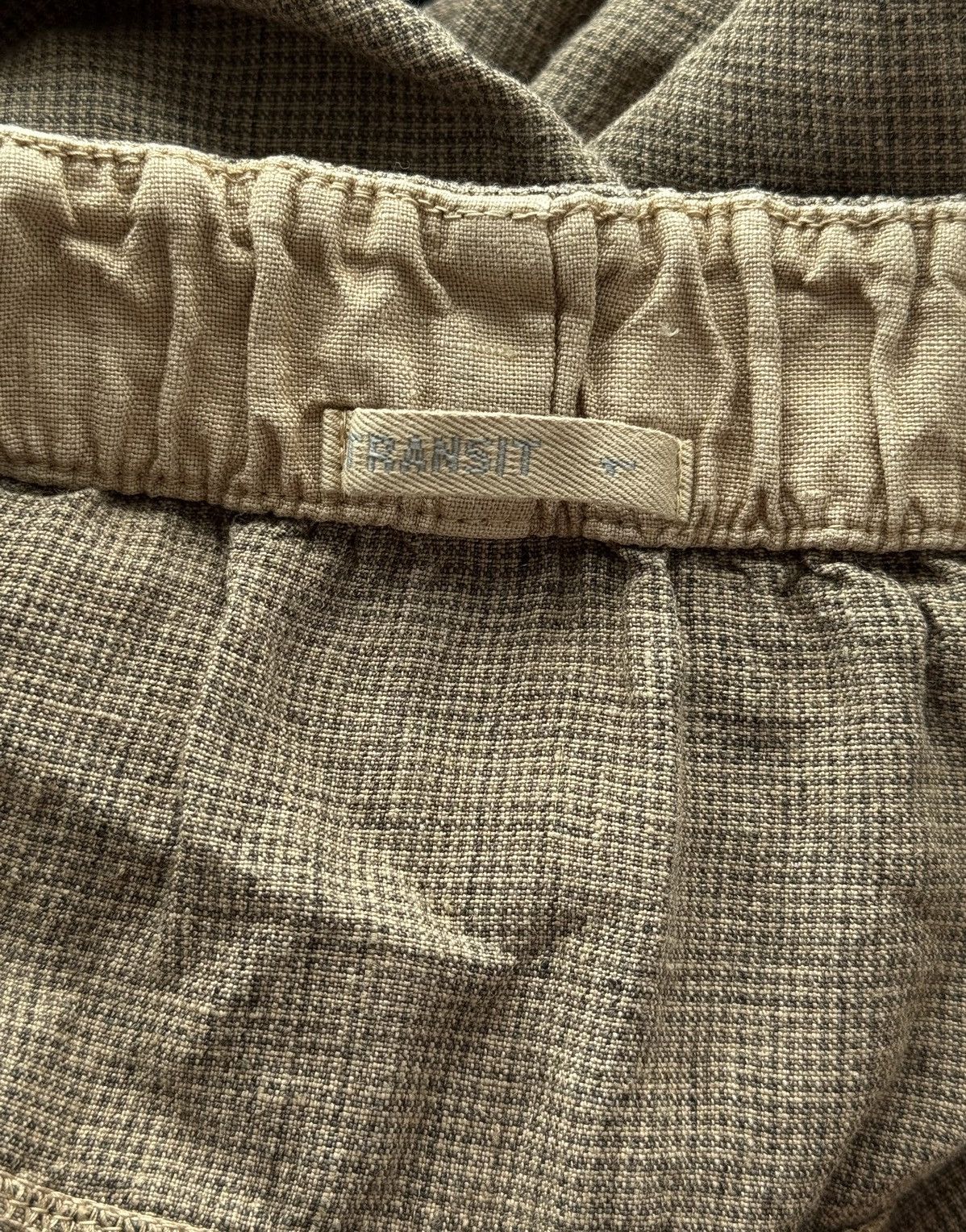 Transit avant garde barrel wide leg fit linen pants