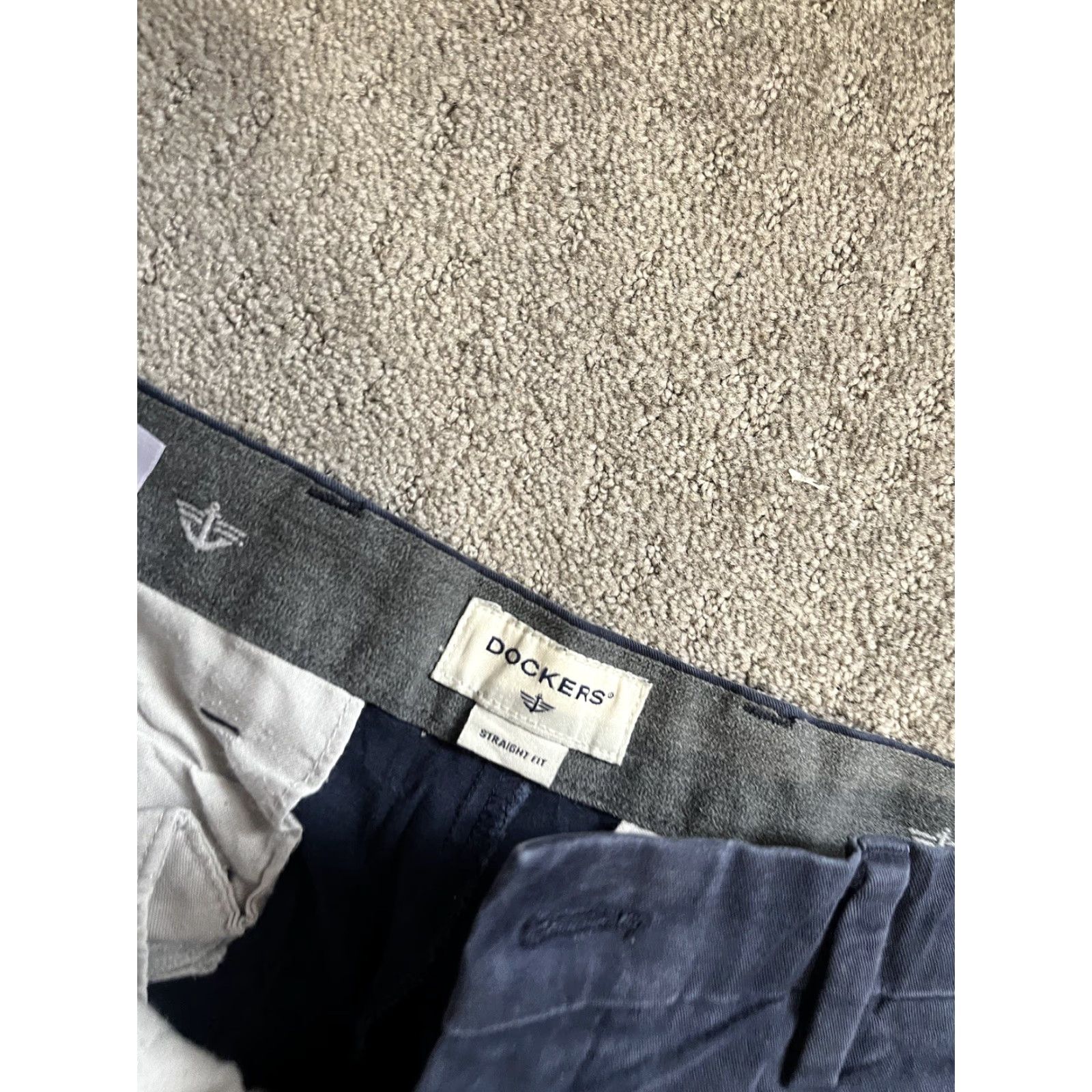 Dockers DOCKERS Flat Front Straight Fit Mens Pants 32x27 Blue Chino Size US 32 / EU 48 - 5 Thumbnail