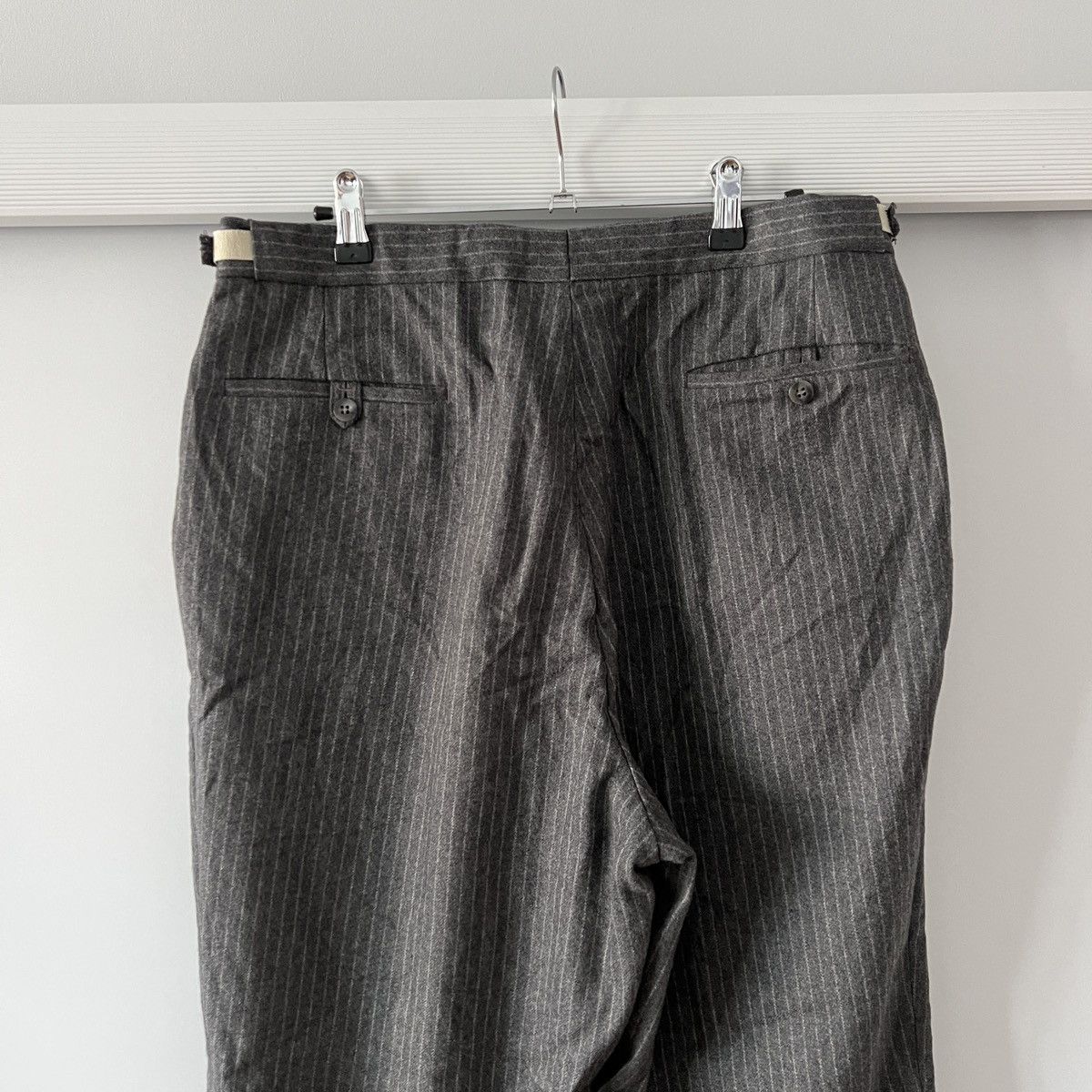 Vintage Vintage Aero Zip Casual Stripped Wool 30's Pants Rare Size US 32 / EU 48 - 4 Thumbnail