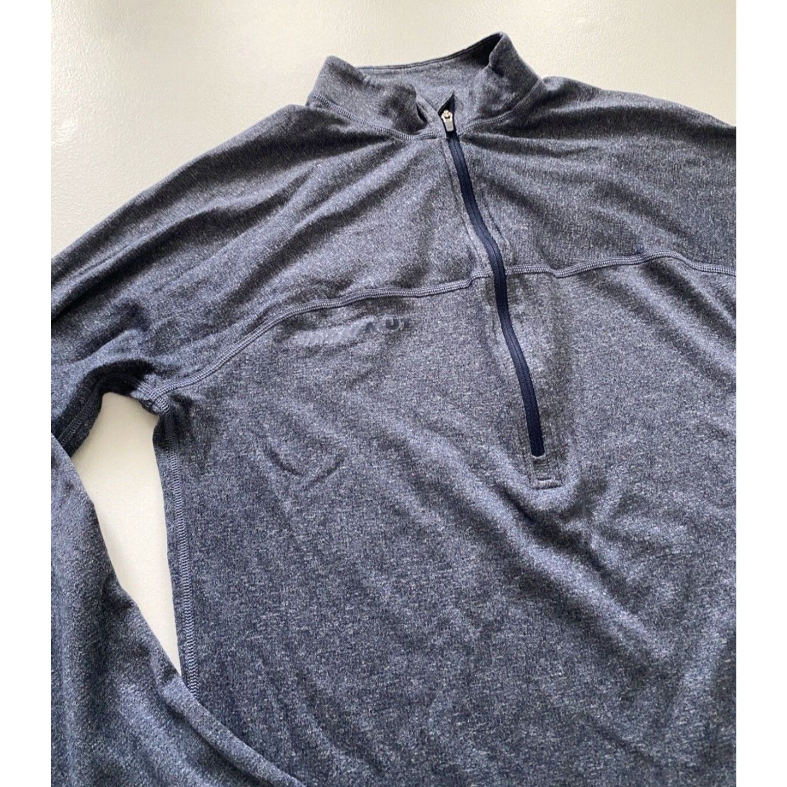 Mammut Mammut Men's T-Shirt Zip Half-Zip Long Sleeve Polartec Mid-layer Activewear Sz S Blue Logo Size US S / EU 44-46 / 1 - 5 Thumbnail