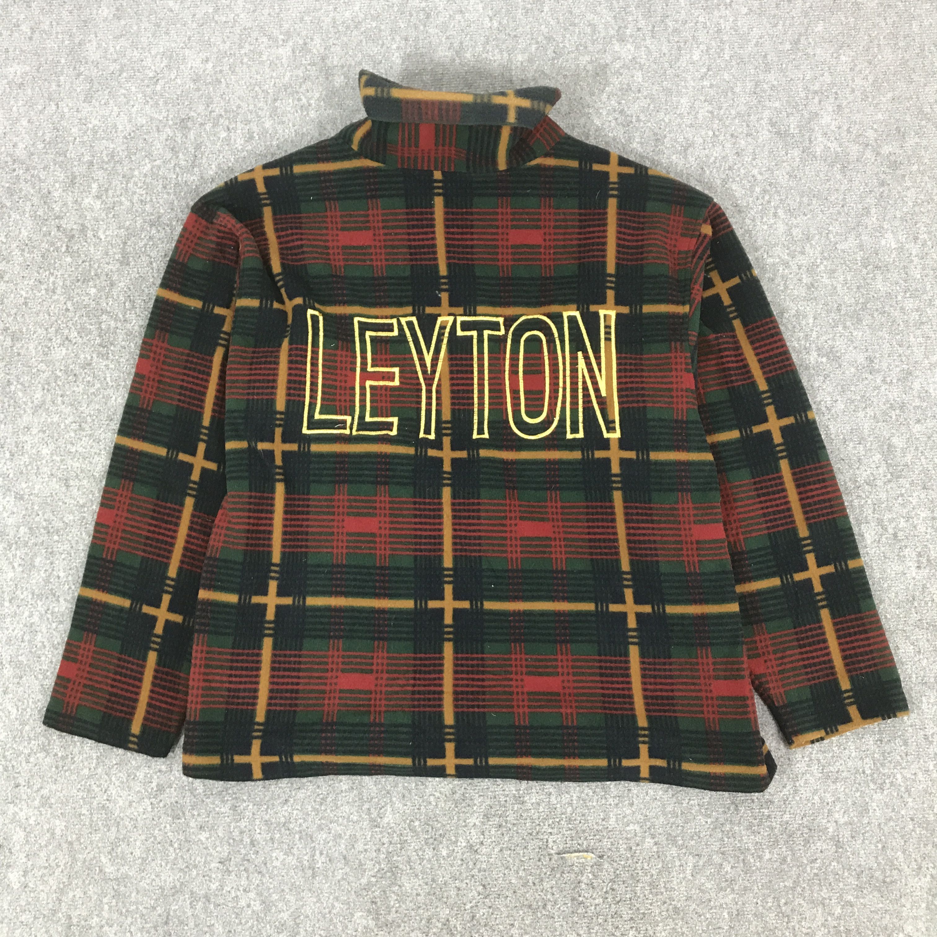 Japanese Brand LEYTON HOUSE RACING TEAM FLEECE TARTAN SWEATSHIRT K76B3 Size US L / EU 52-54 / 3 - 1 Thumbnail