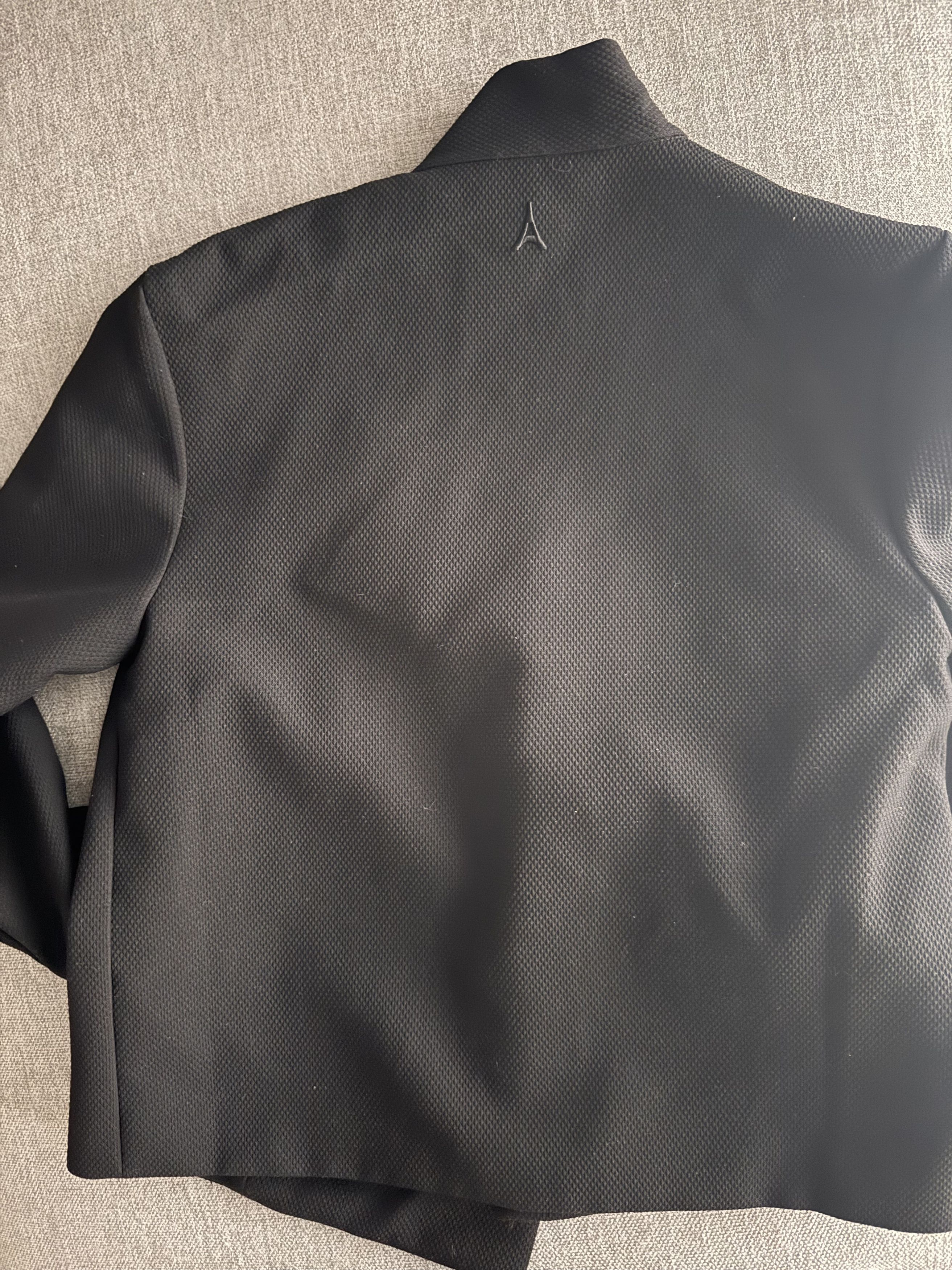 Maniere De Vior Textured Kimono Wrap Jacket Manier Blazer Size 40S - 4 Thumbnail