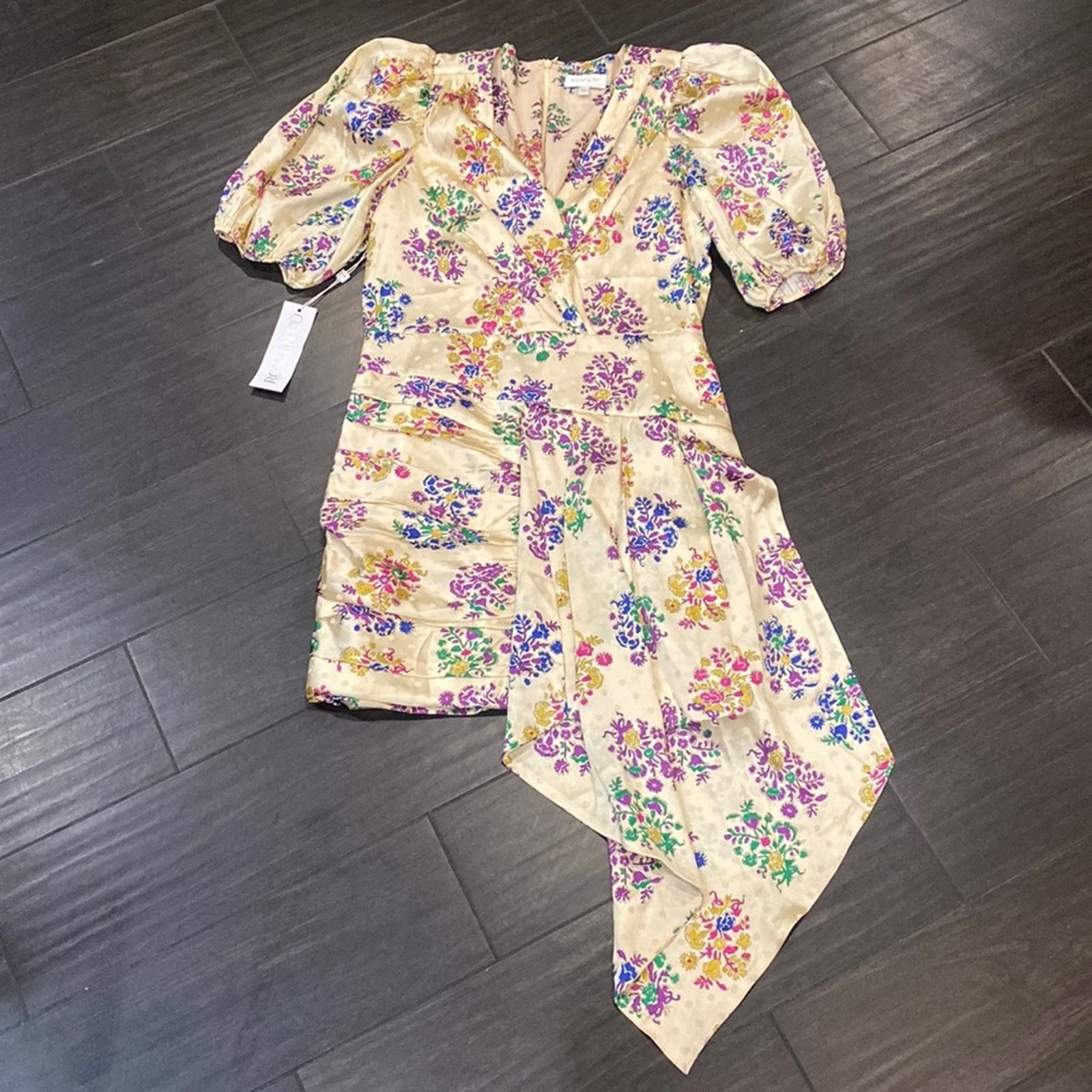 Other Revolve Ronny Kobo Monica Dress in Garden Floral SZ.L Size L / US 10 / IT 46 - 2 Thumbnail