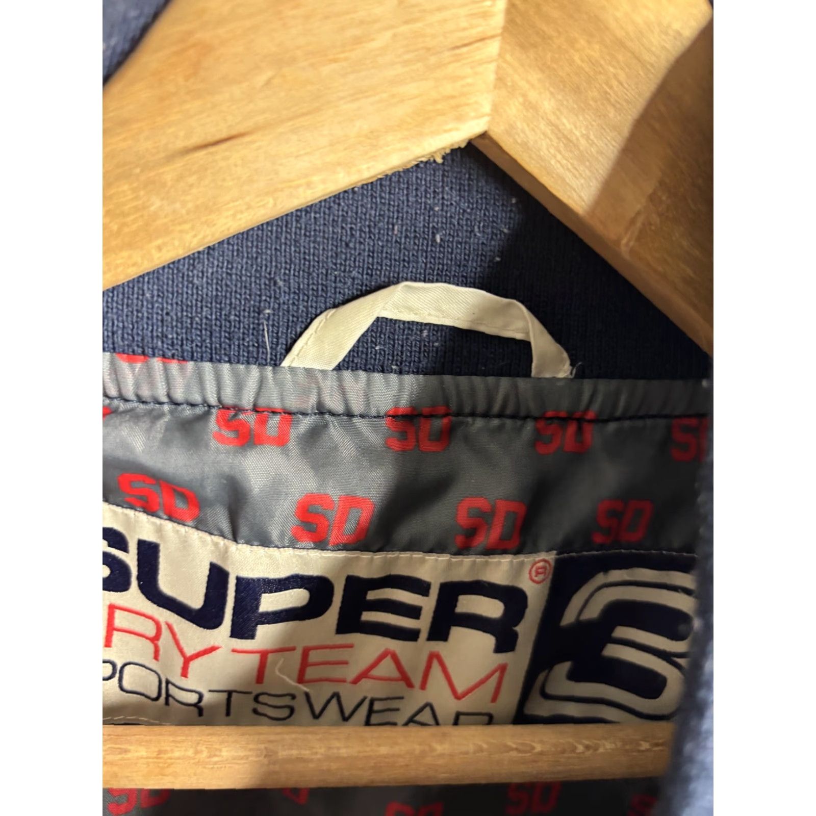 Superdry Superdry Jacket Mens L Blue White Tokyo City Crew Varsity Zip JPN Jacket Coats Size US L / EU 52-54 / 3 - 5 Thumbnail